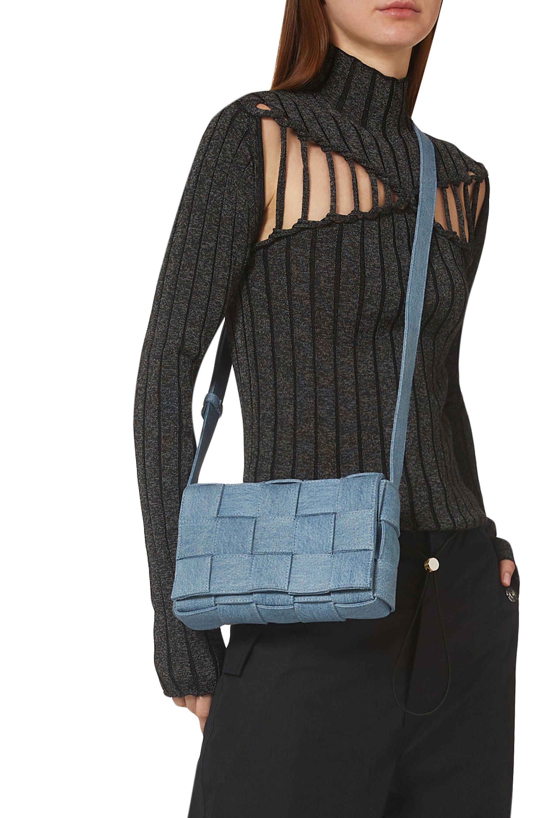 حقيبة كاسيت دنيم