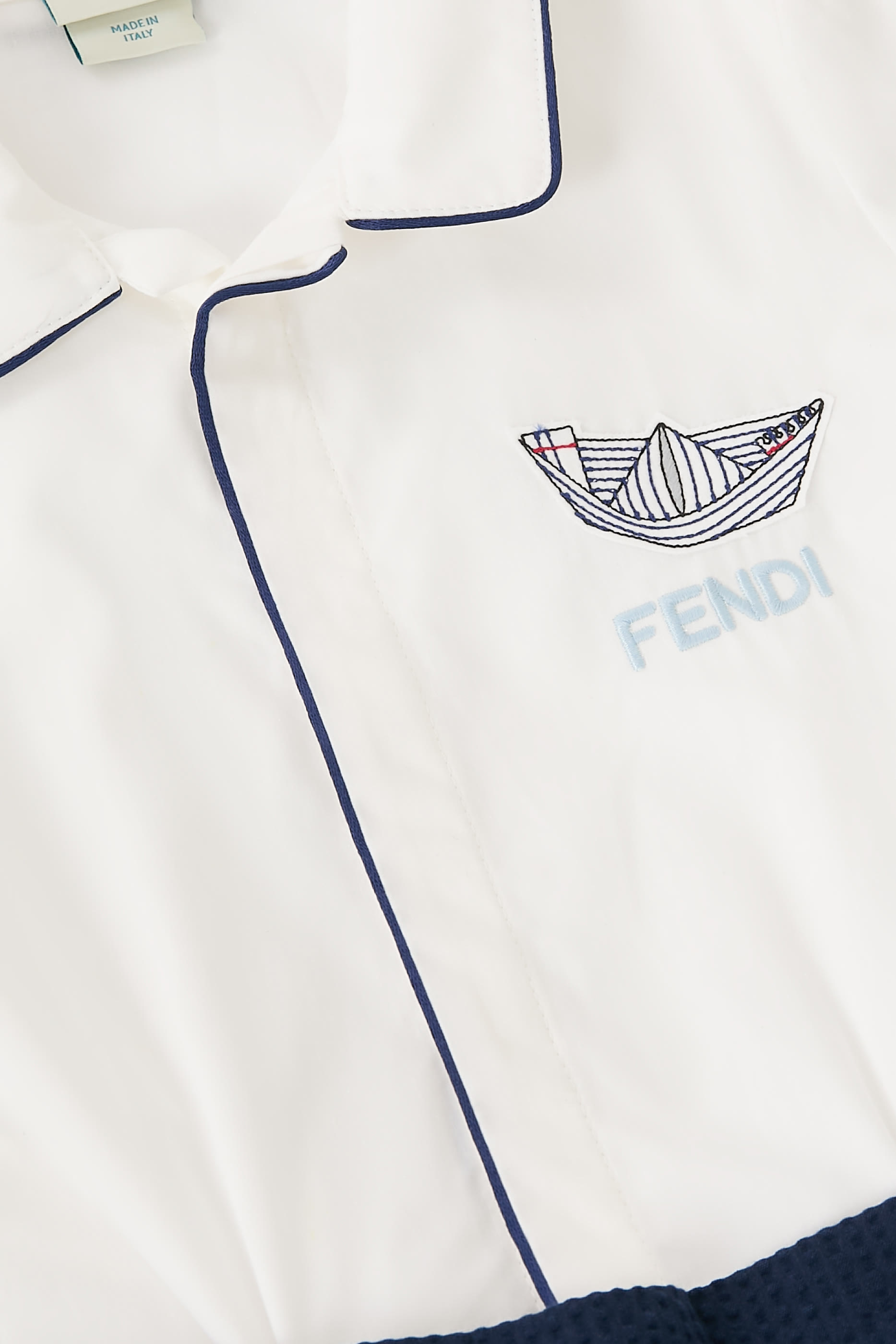 رومبر مقسم بألوان مزين بشعار الماركة للأطفال