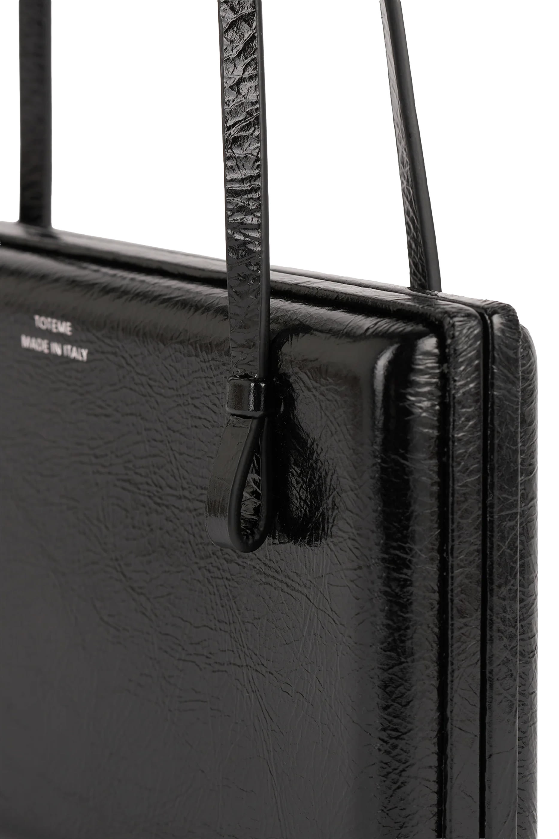 حقيبة كوكتيل جلد لامع