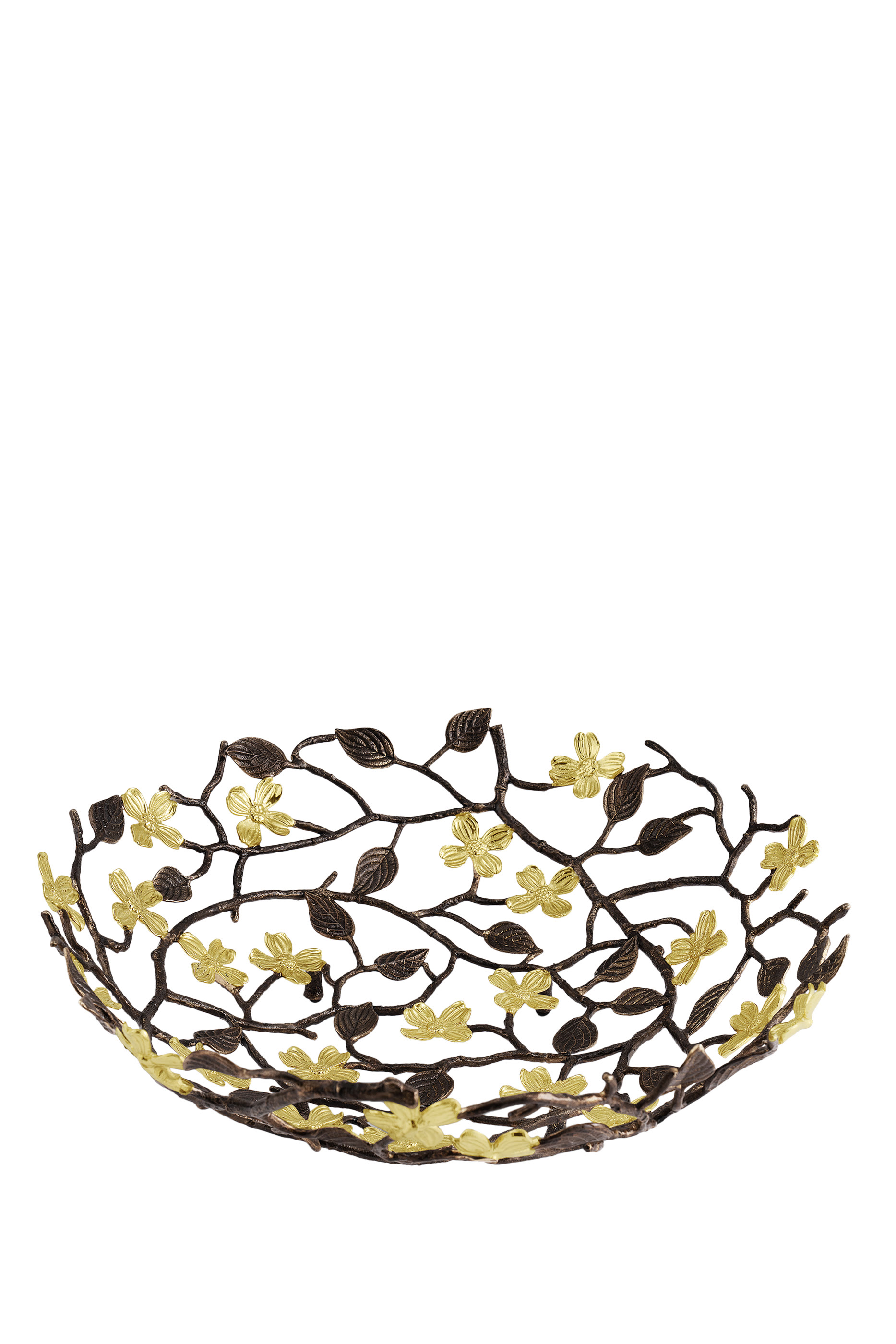 قطعة ديكور بتصميم سلة مزينة بأزهار الدوغوود