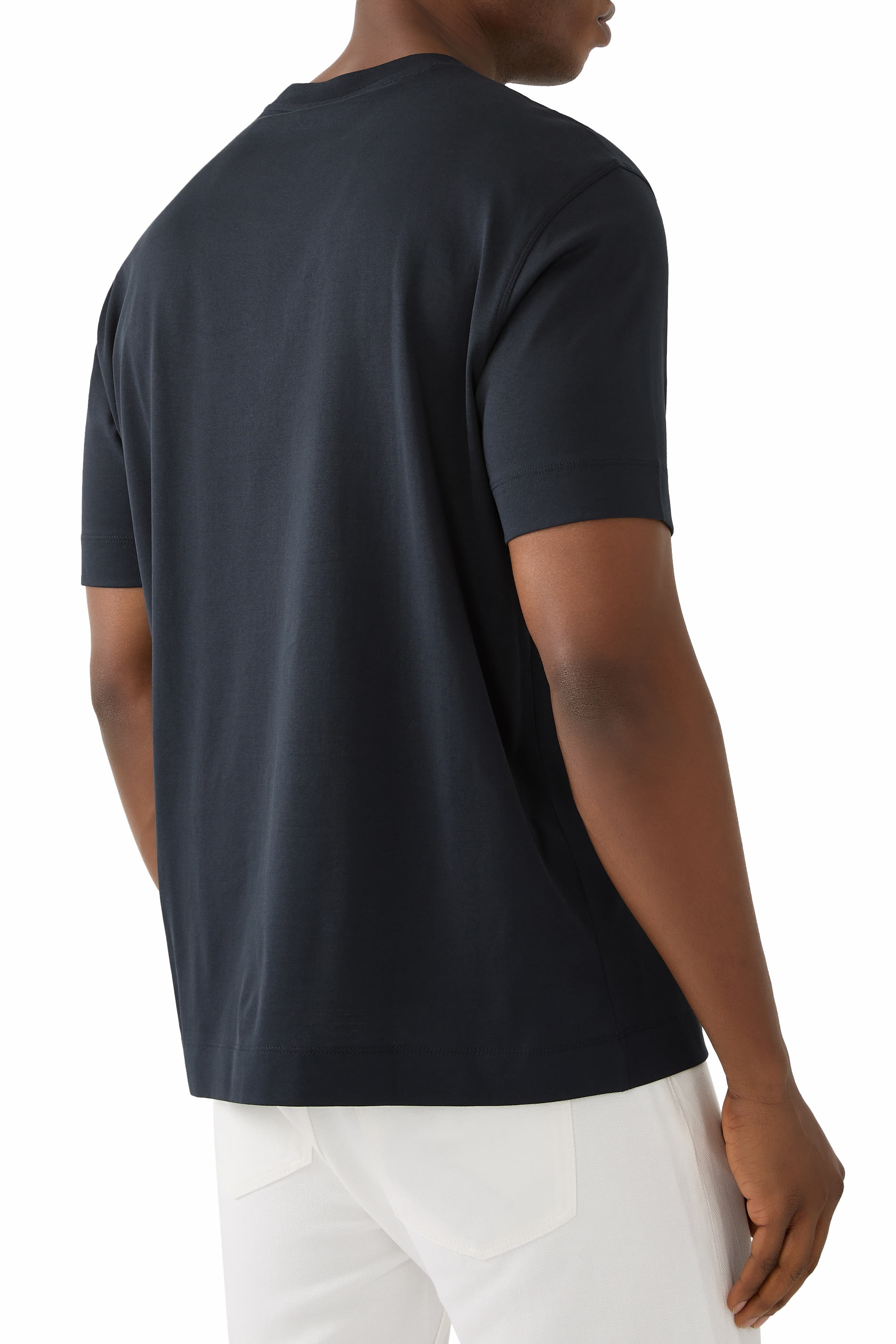 تيشيرت بشعار الماركة قطن