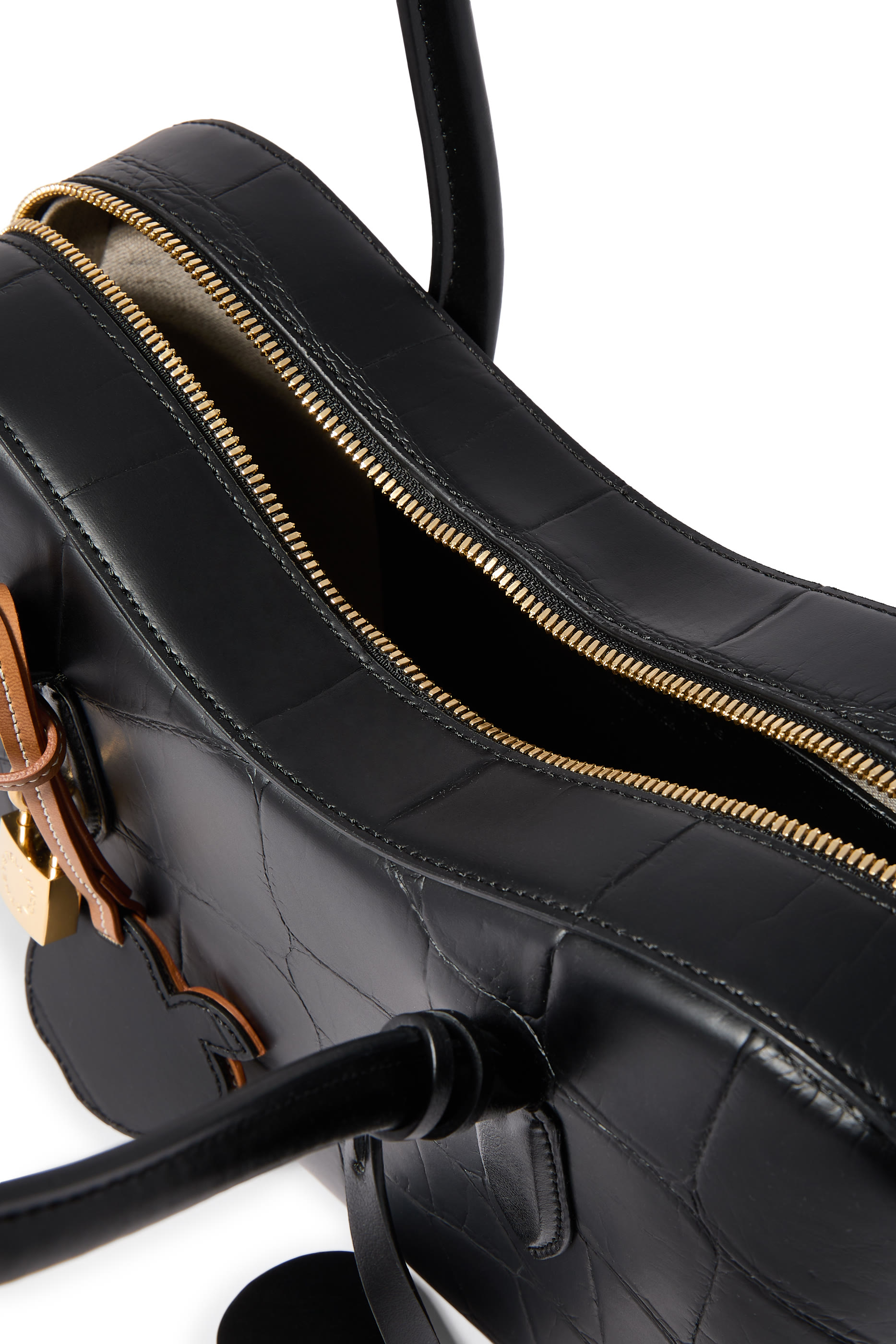 حقيبة كتف رايدر بنقشة جلد التمساح