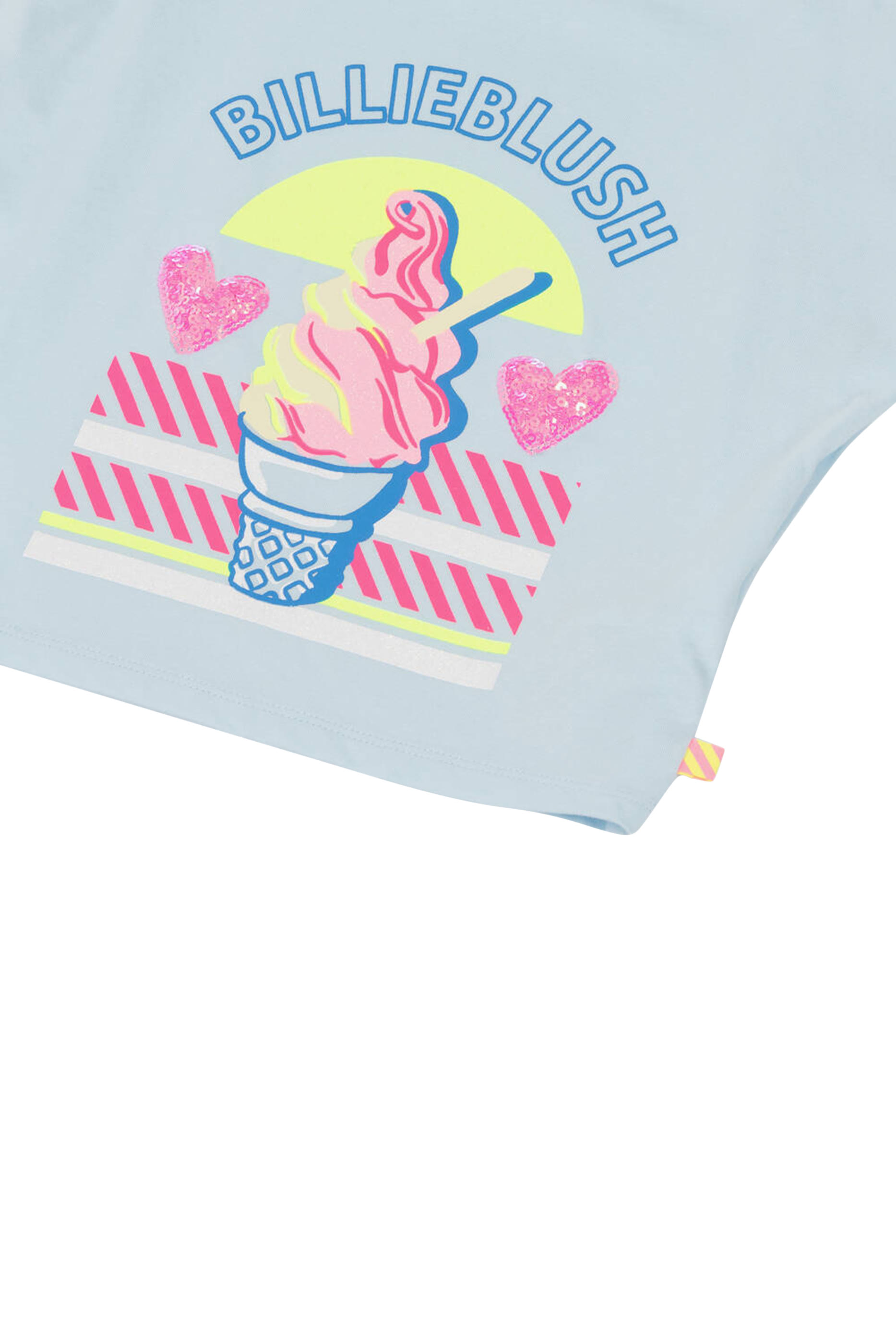 تيشيرت بشعار الماركة قطن للأطفال