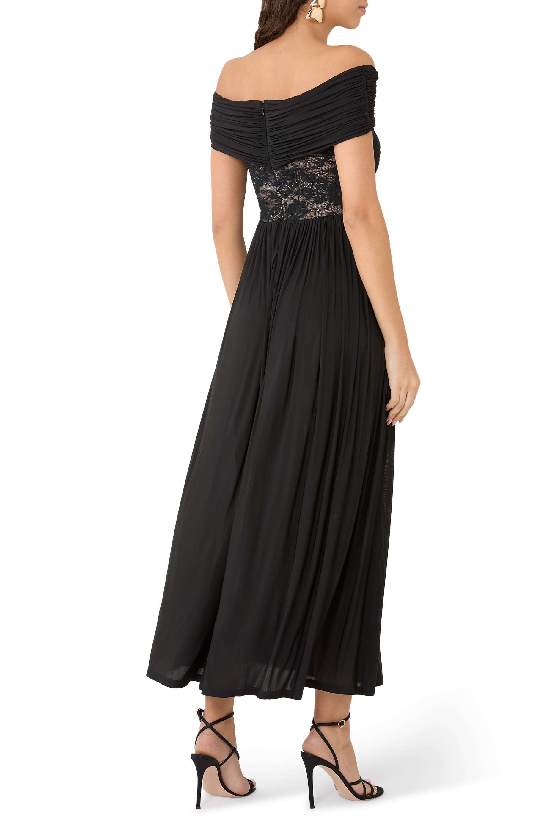 Stretch Lace & Jersey Dress 