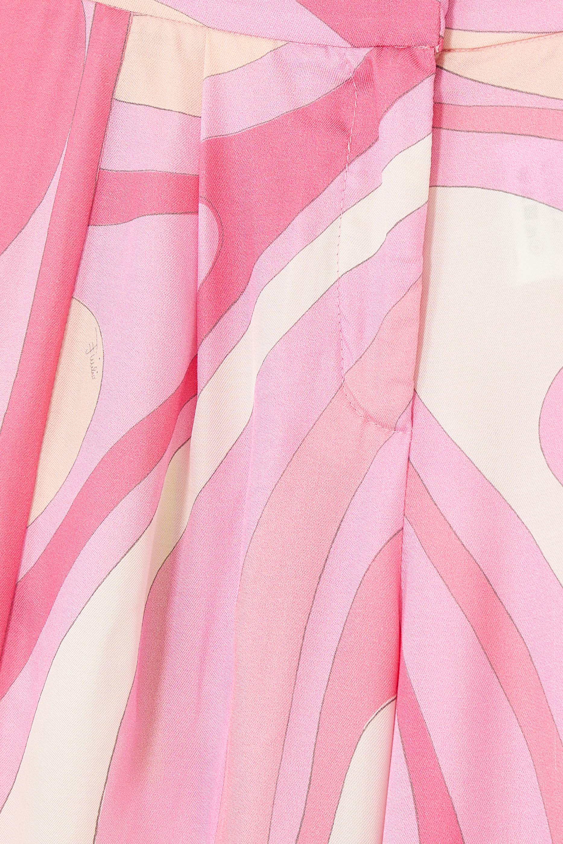 بنطال بقصة ساق واسعة بخصر مرتفع ونقشة قطن للأطفال