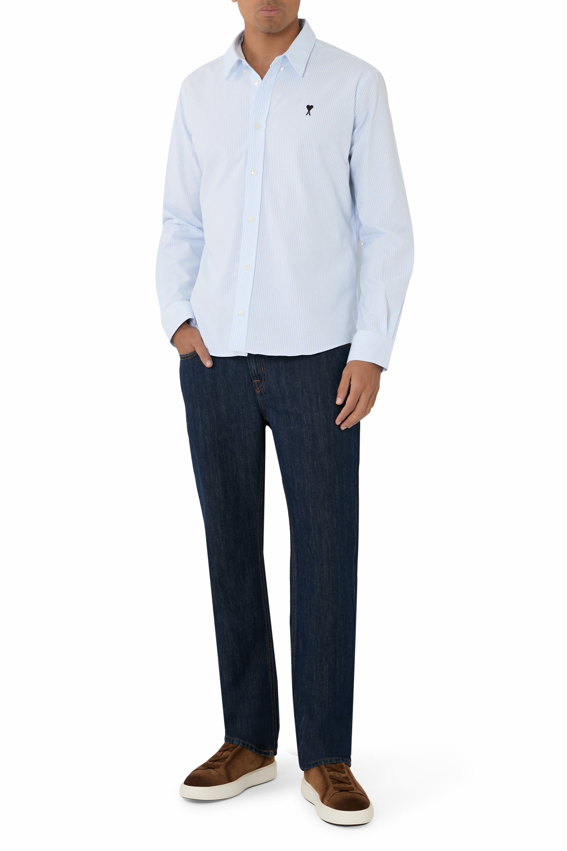 بنطال جينز بقصة ساق مستقيمة