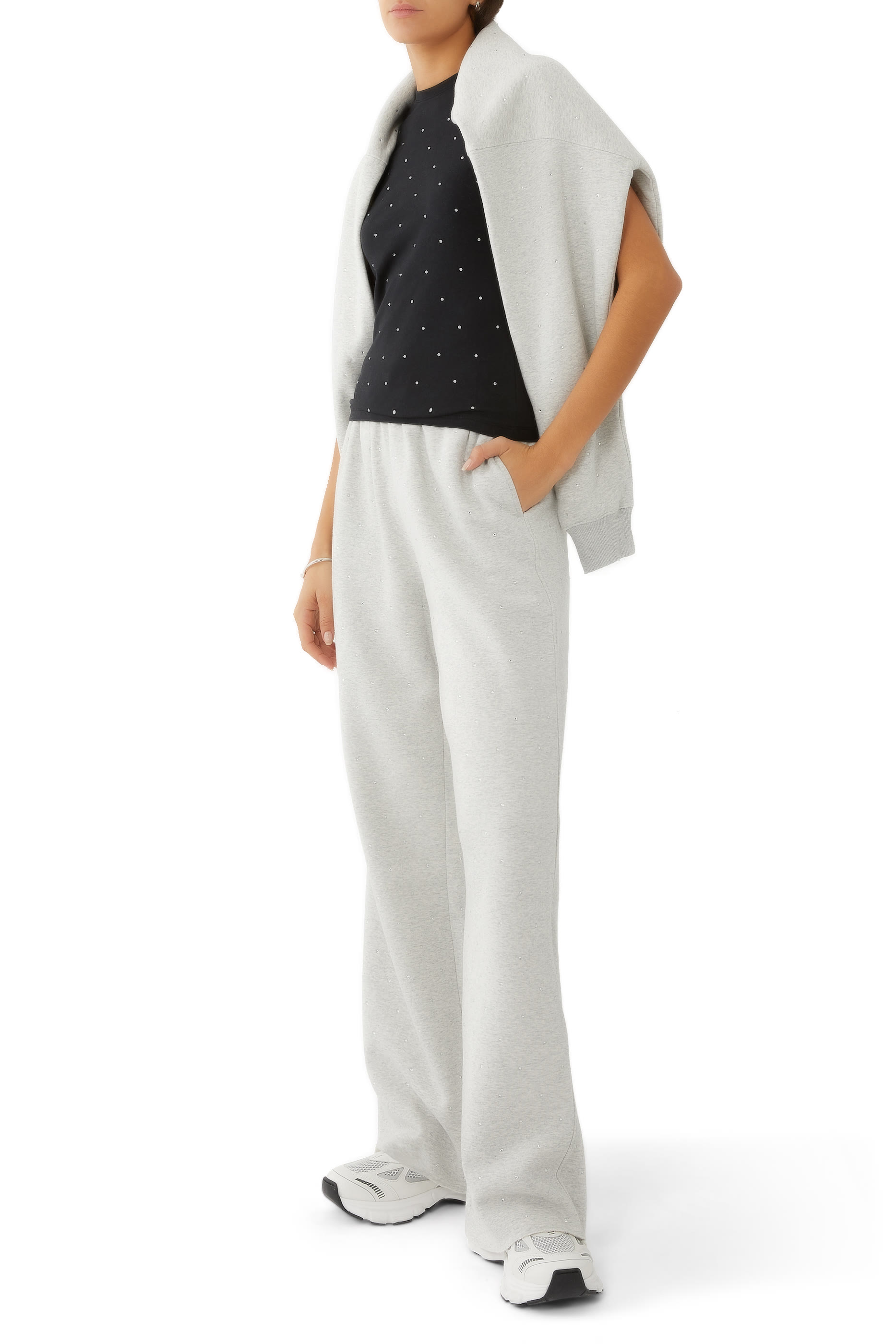 تيشيرت بايبي مرصع بالكريستال