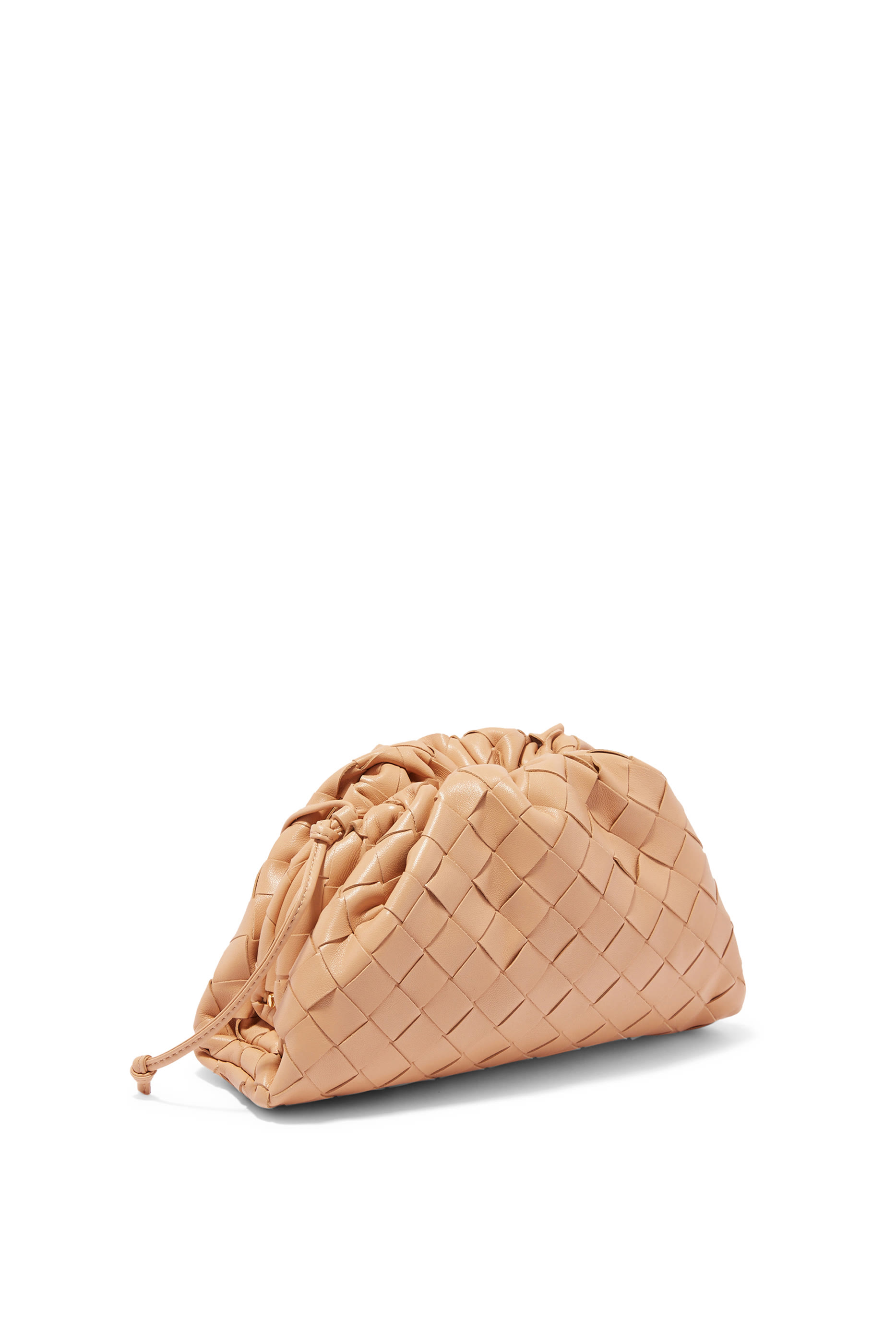 حقيبة ذا باوتش صغيرة جلد مجدول