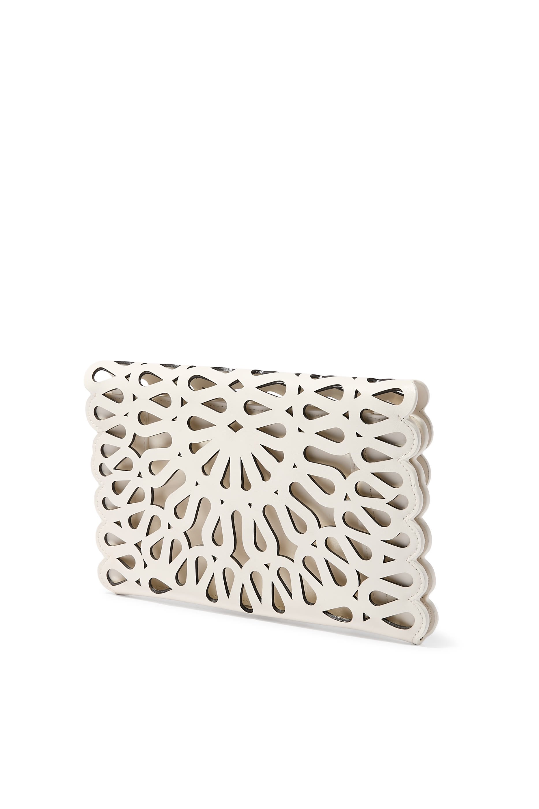  McCall Laser Cut Leather Clutch