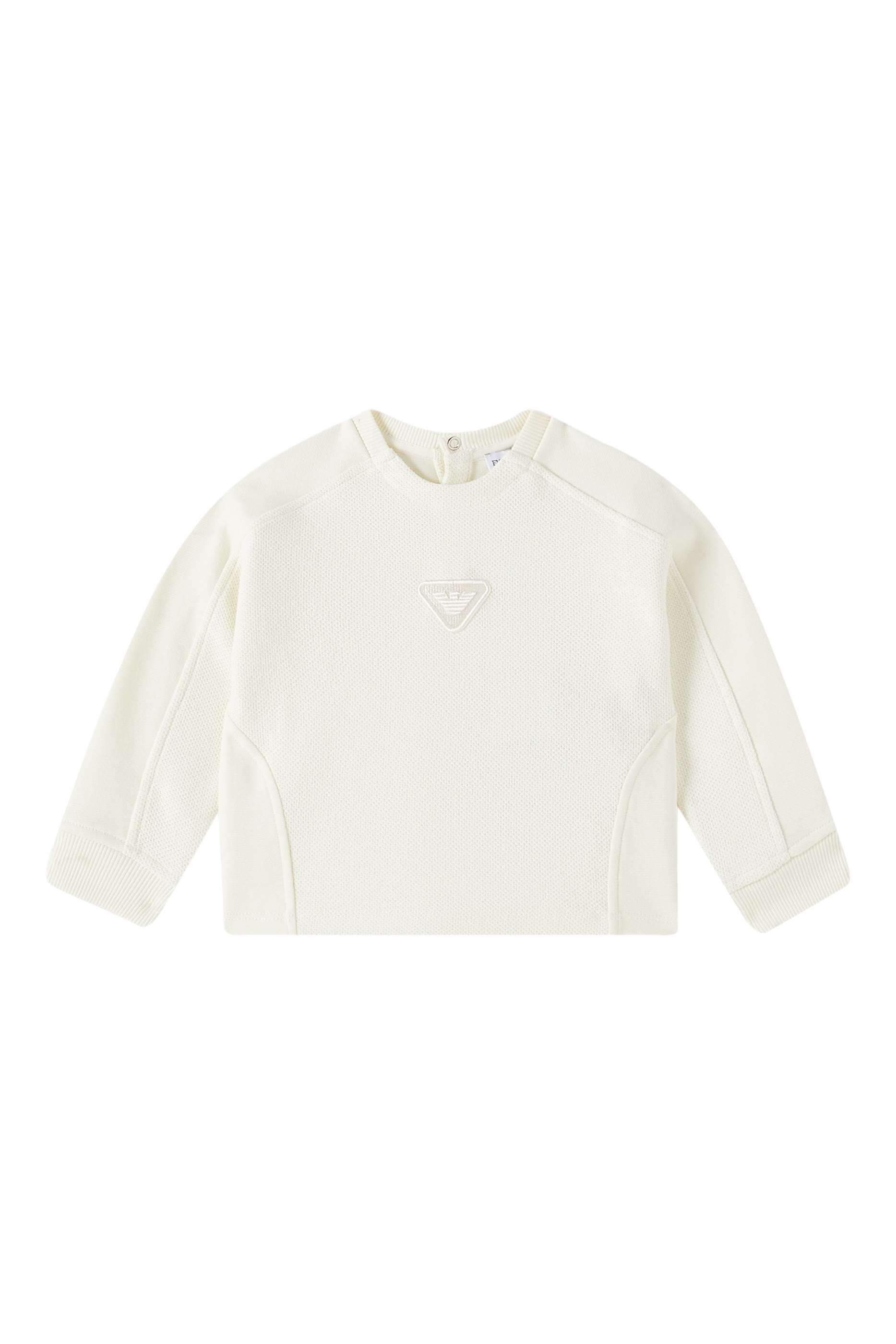 سويت شيرت بشعار الماركة صوف للأطفال