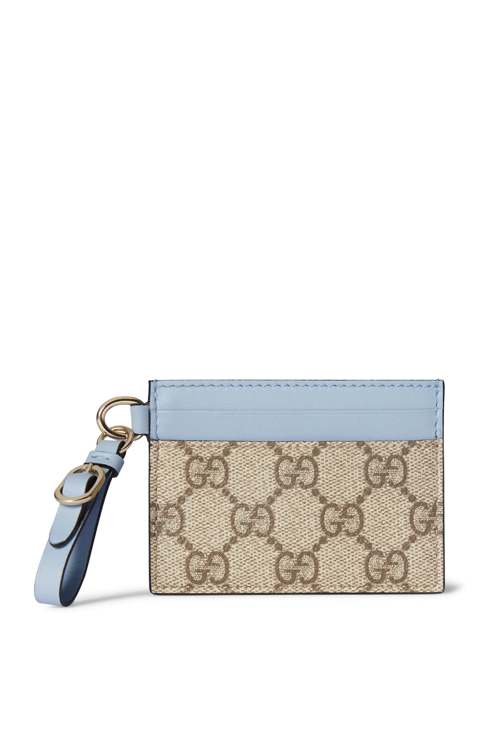 حافظة بطاقات بشعار حرفي الماركة بسوار معصم