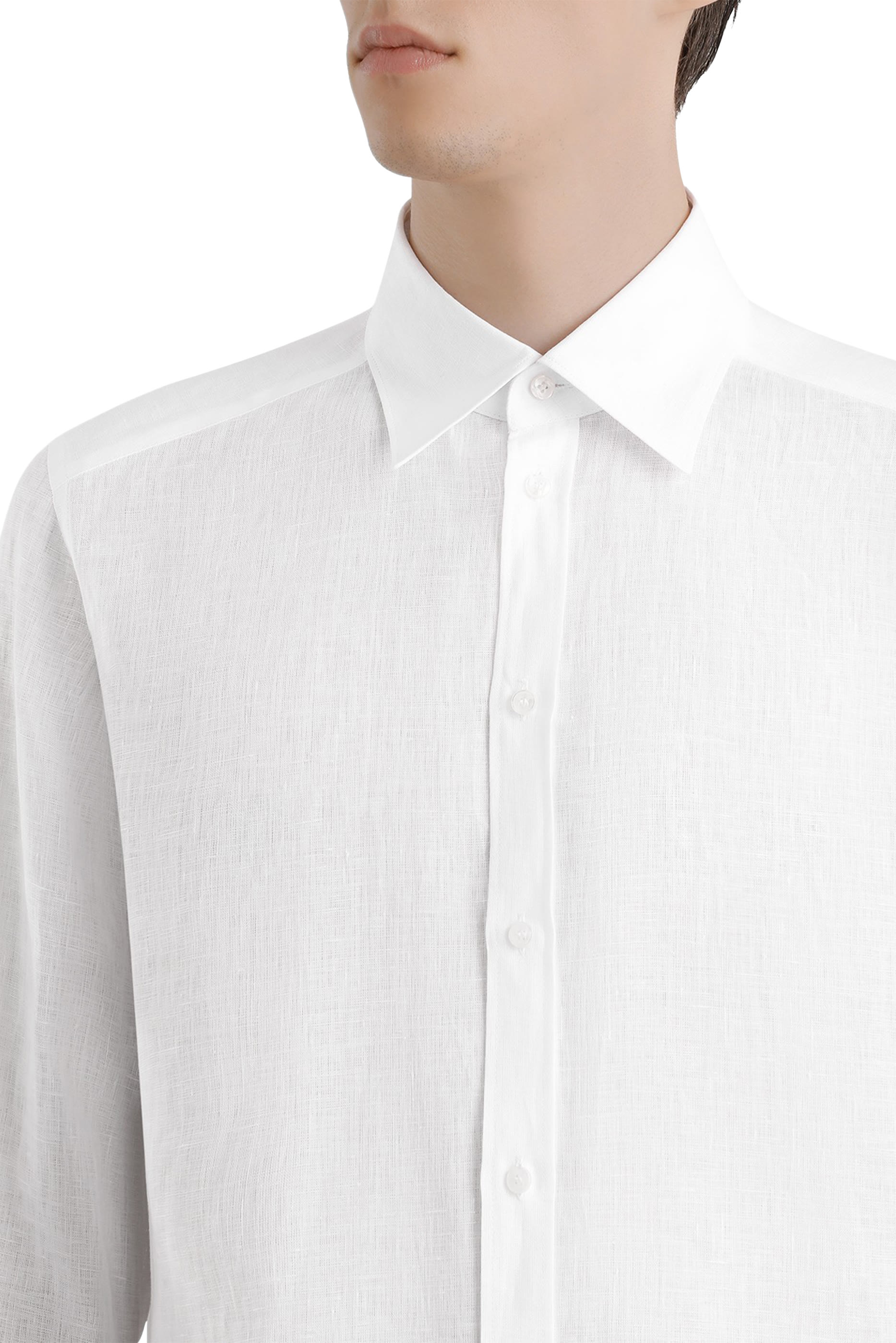 قميص بقصة مارتيني وتطريز شعار الماركة