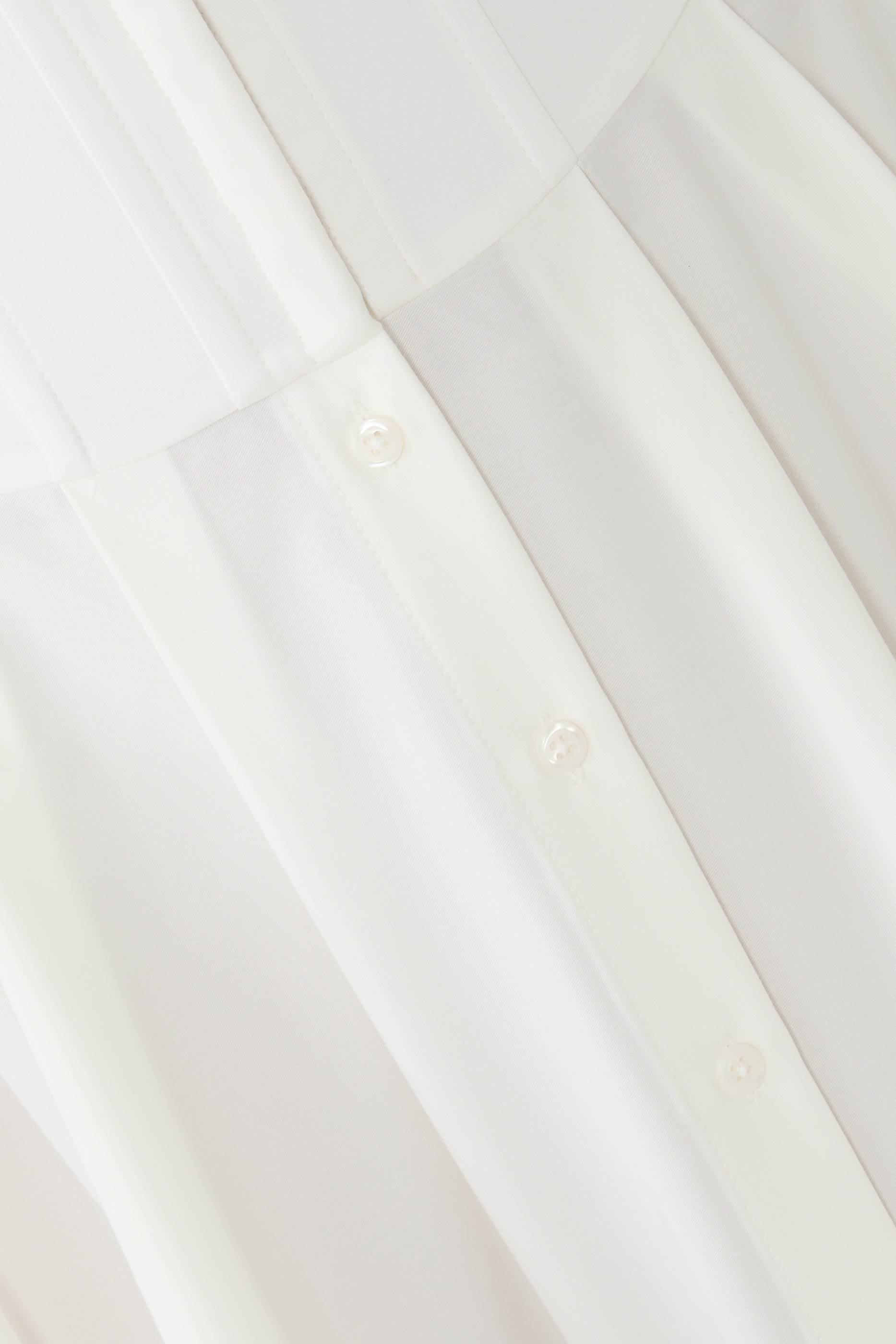 فستان إيدي متوسط الطول بنمط مشد بأزرار