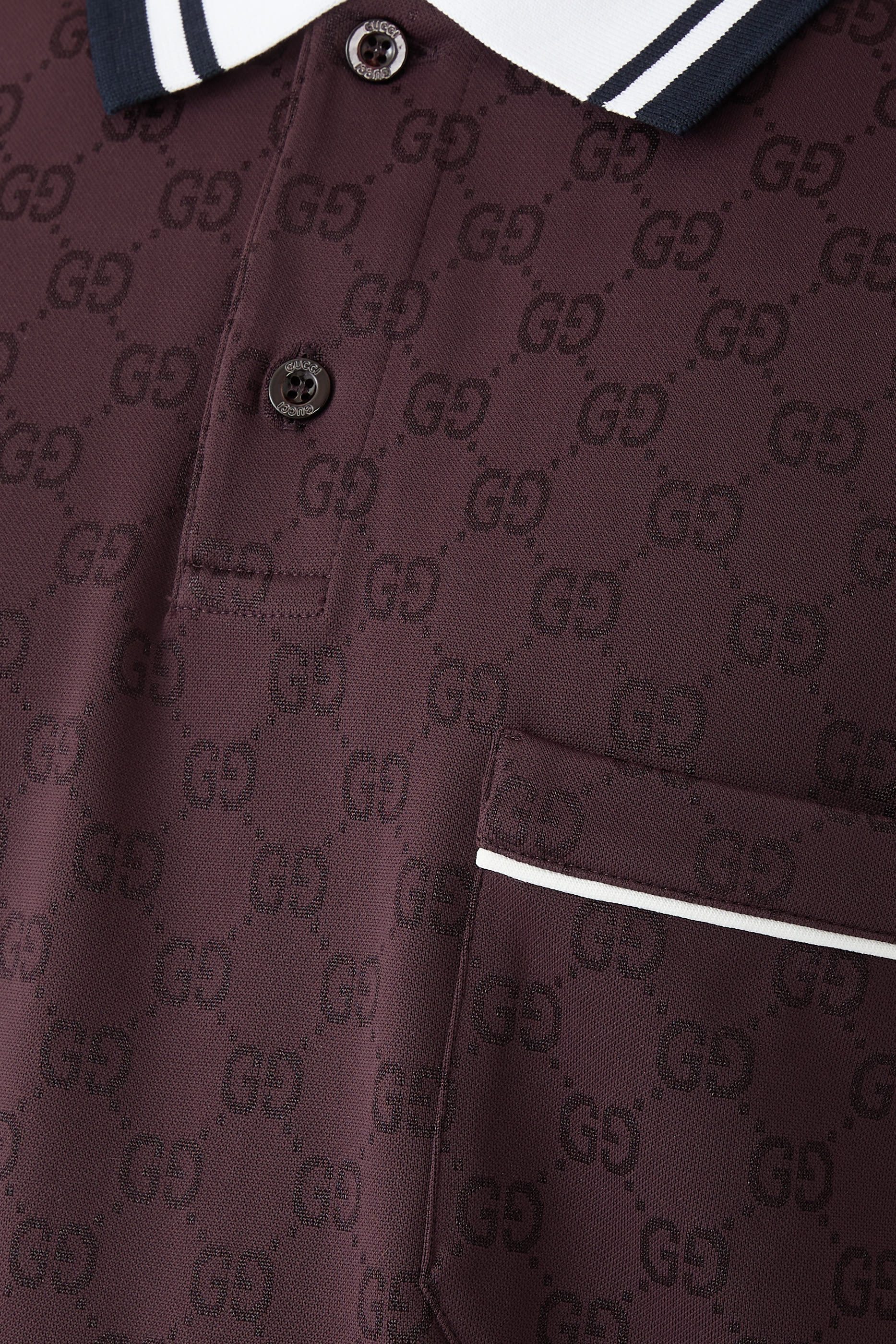 قميص بولو بحرفي شعار الماركة نايلون وقطن