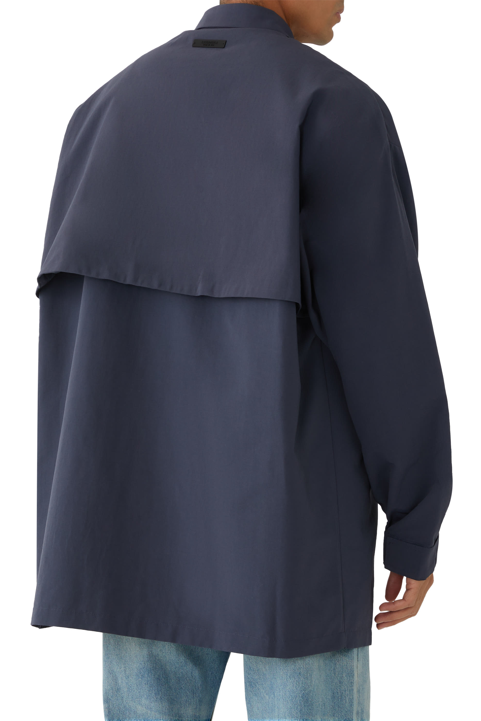 قميص بنمط جاكيت ميليتاري نايلون