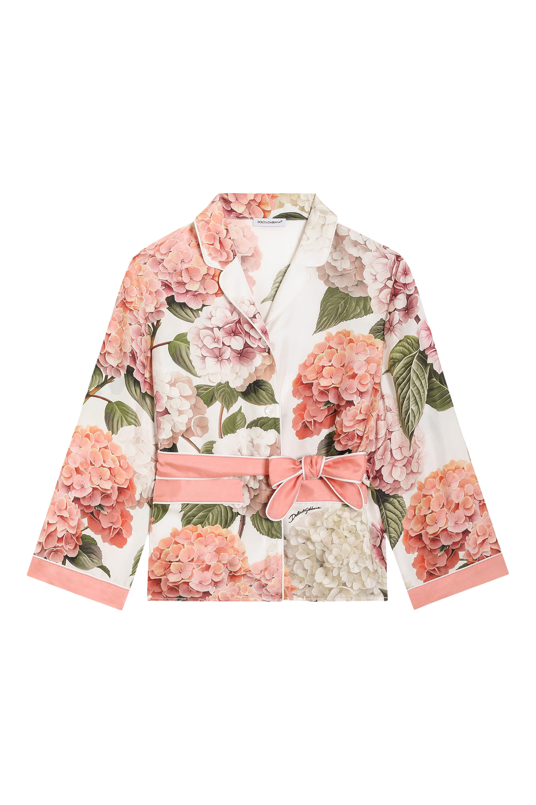 قميص فانيتي بنقشة زهور كوبية تويل للأطفال