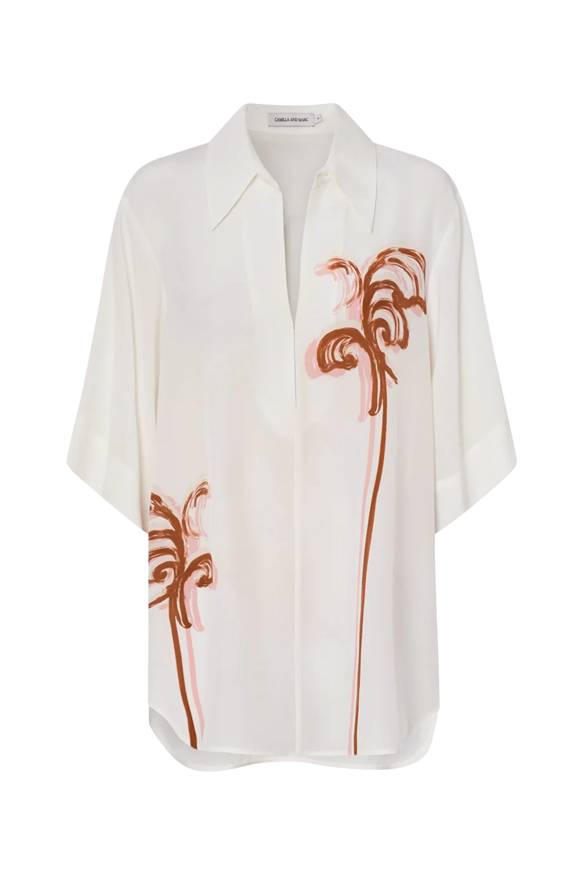 قميص فريدة بطبعات