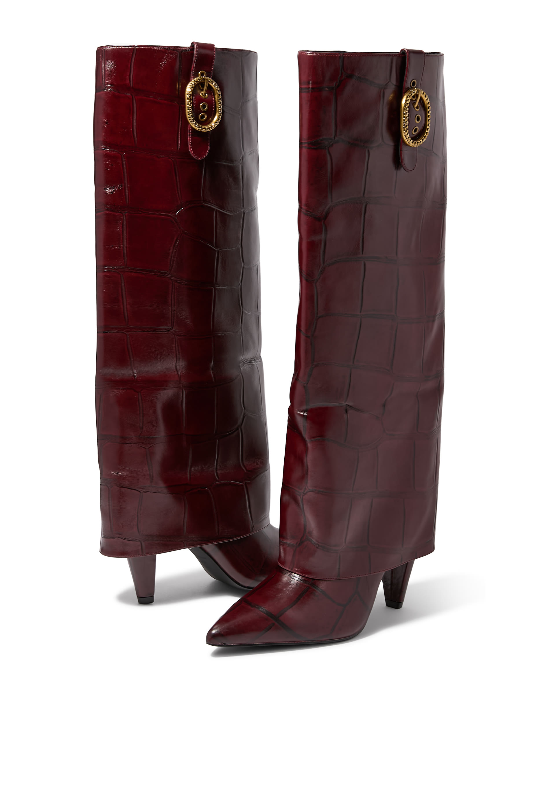 حذاء  بوت طويل 100 بتصميم قابل للطي