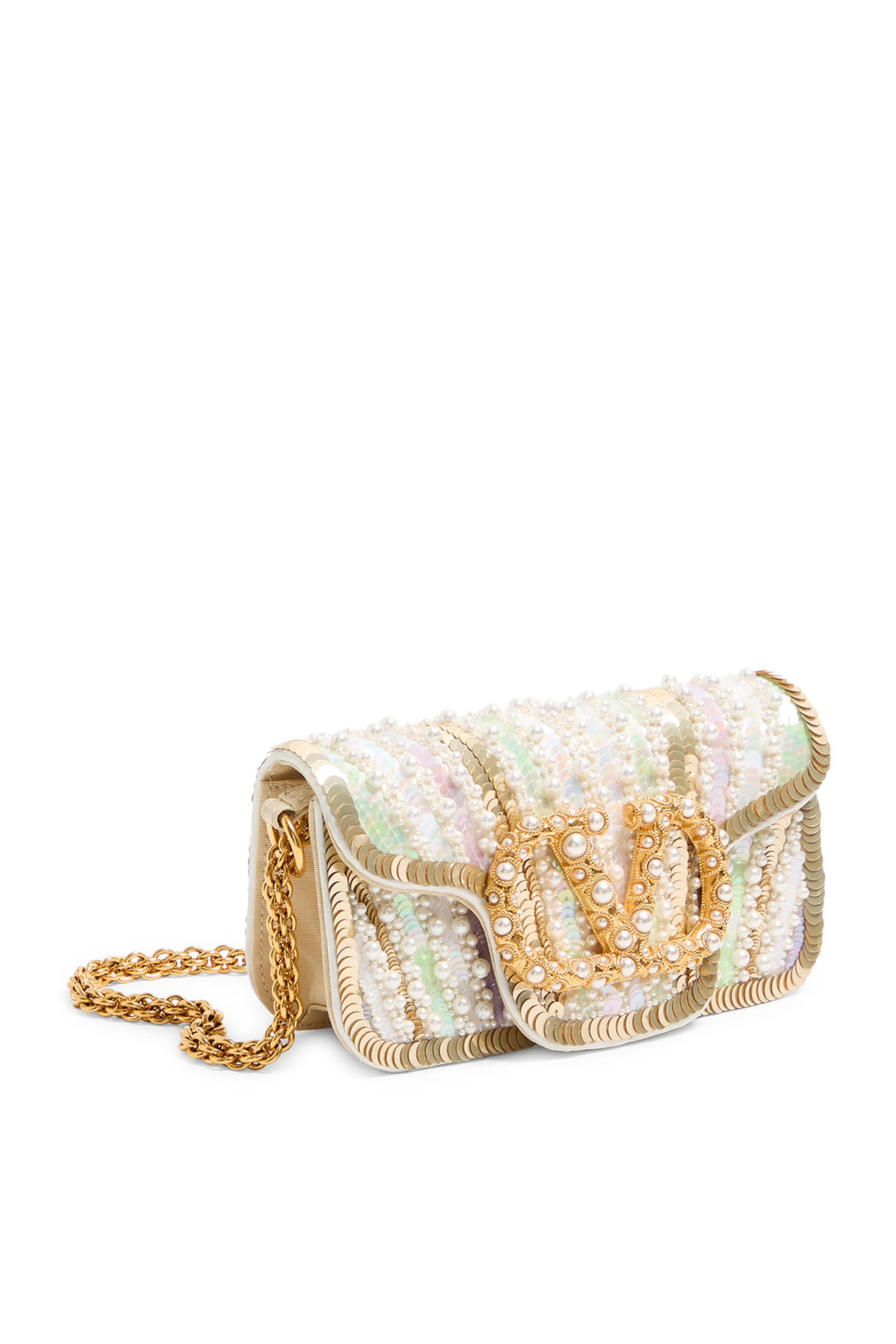 Locò Jewel Logo Embroidered Small Shoulder Bag