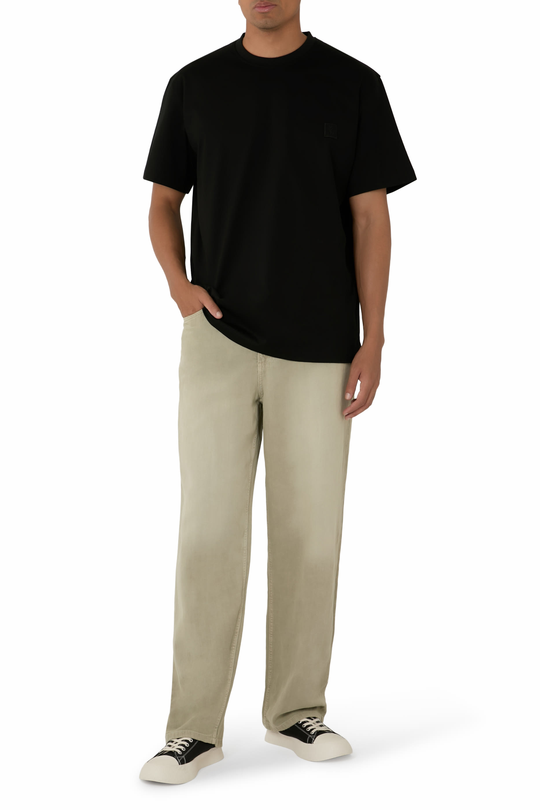 بنطال بقصة مستقيمة دنيم