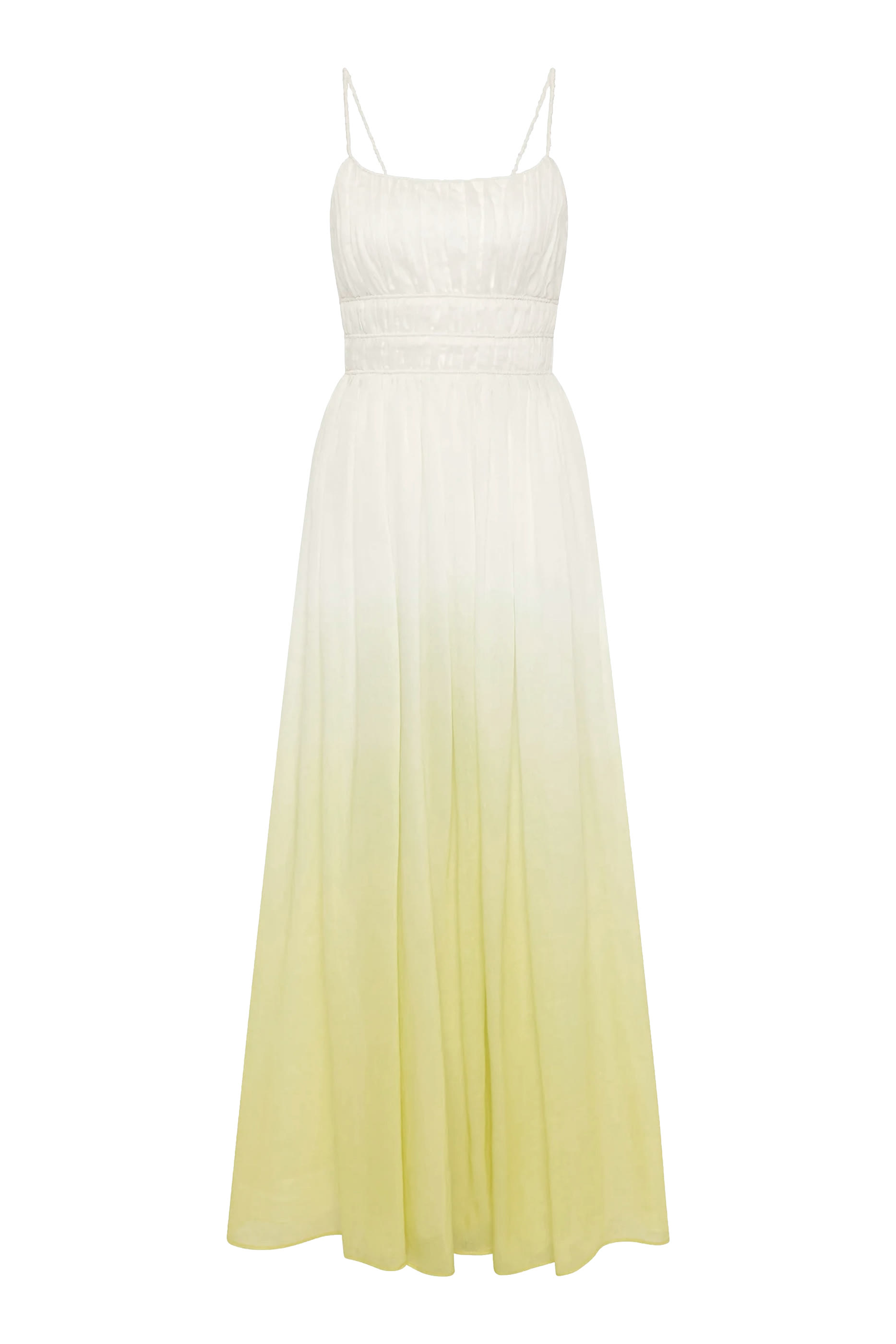 فستان أكابيلا متوسط الطول بكشكش