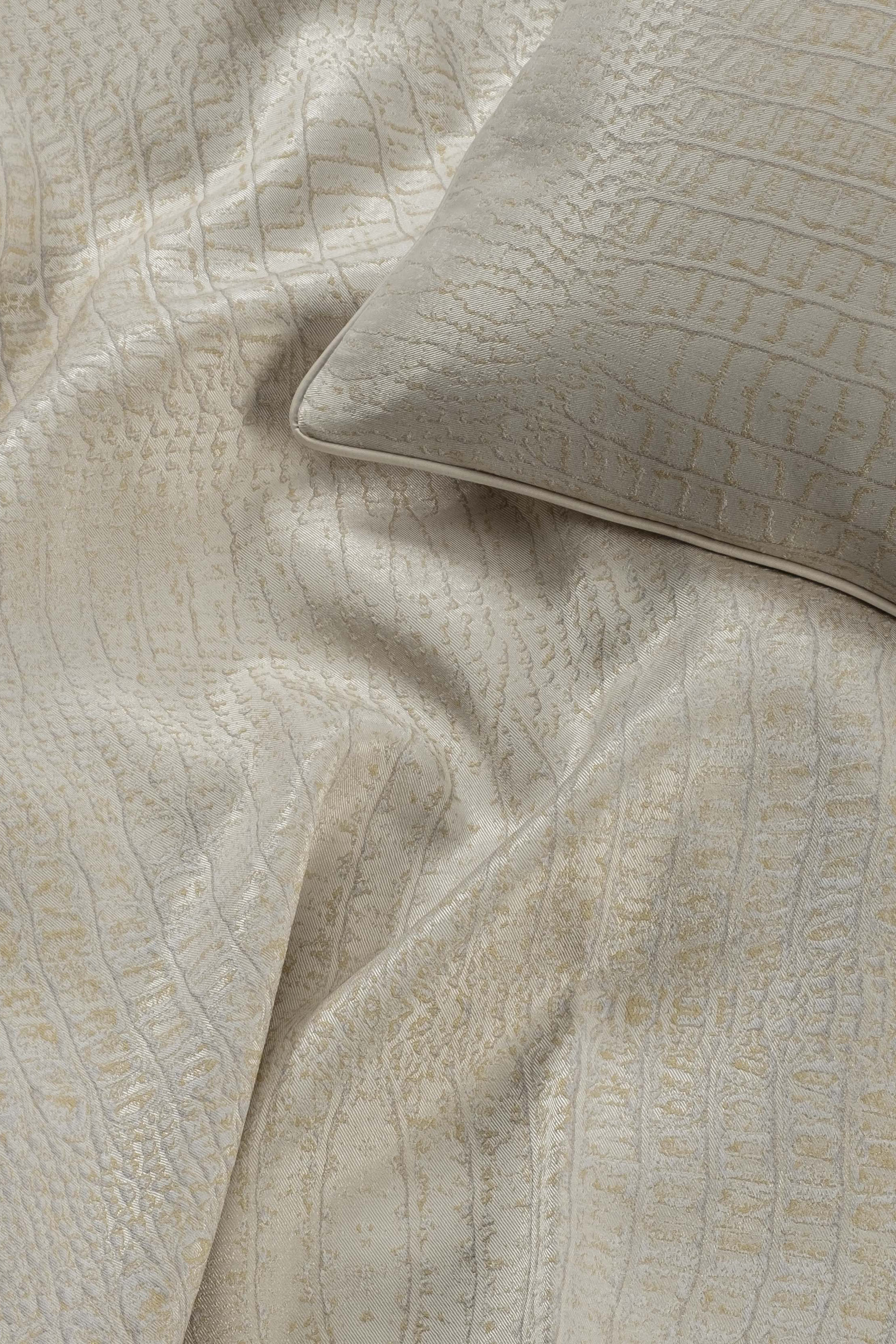 غطاء سرير لوكس بنقشة جلد السحلية