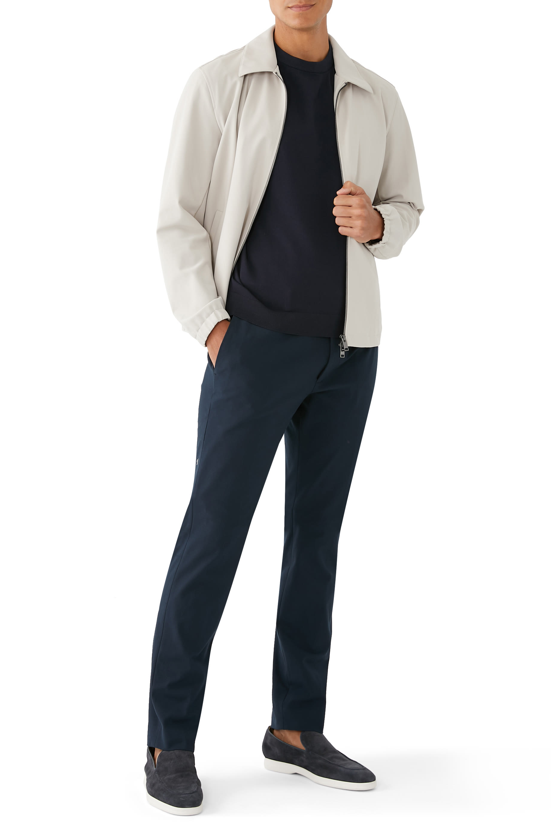 بنطال زين قطن مطاطي