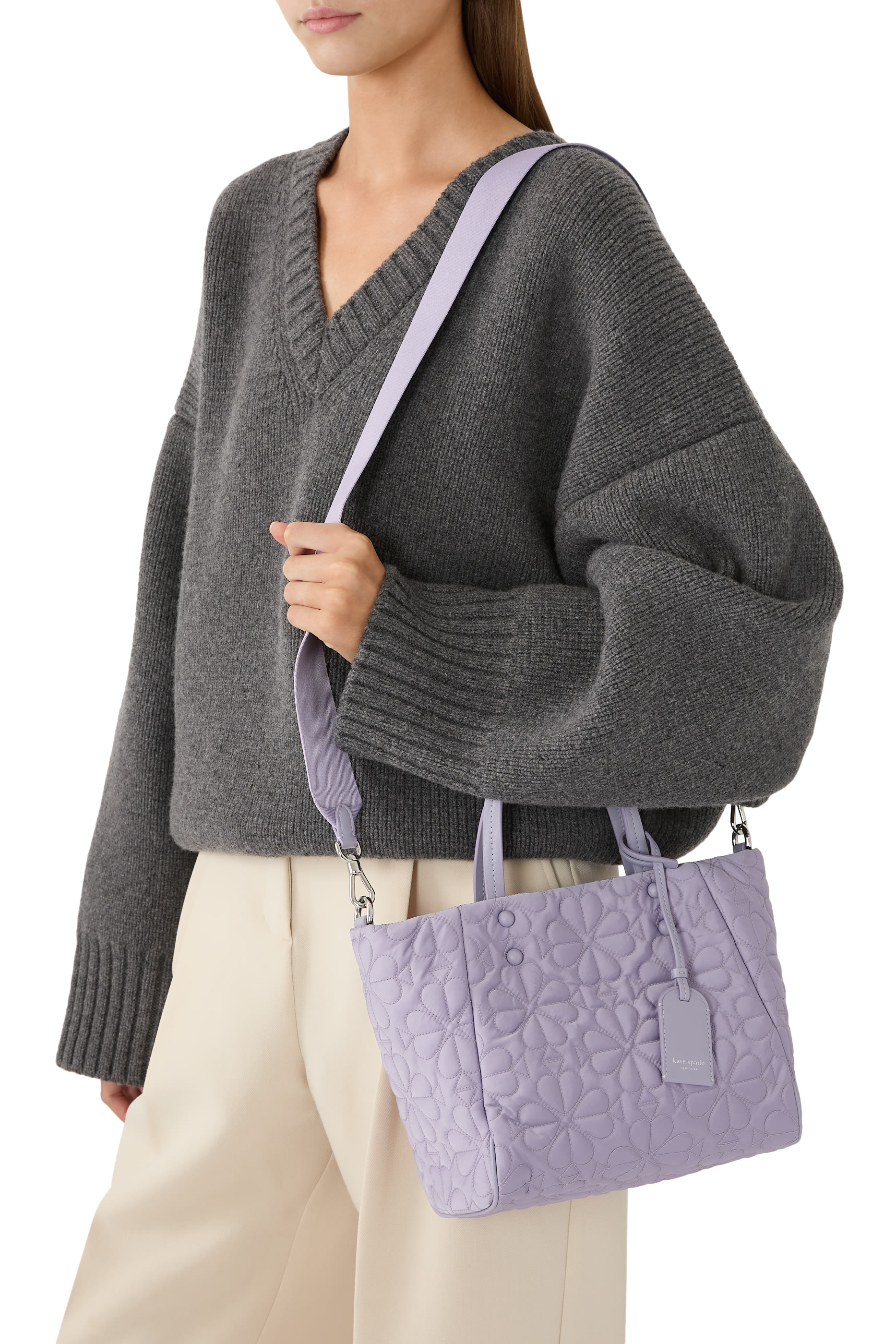 حيبة يد تيلي صغيرة بتصميم مبطن