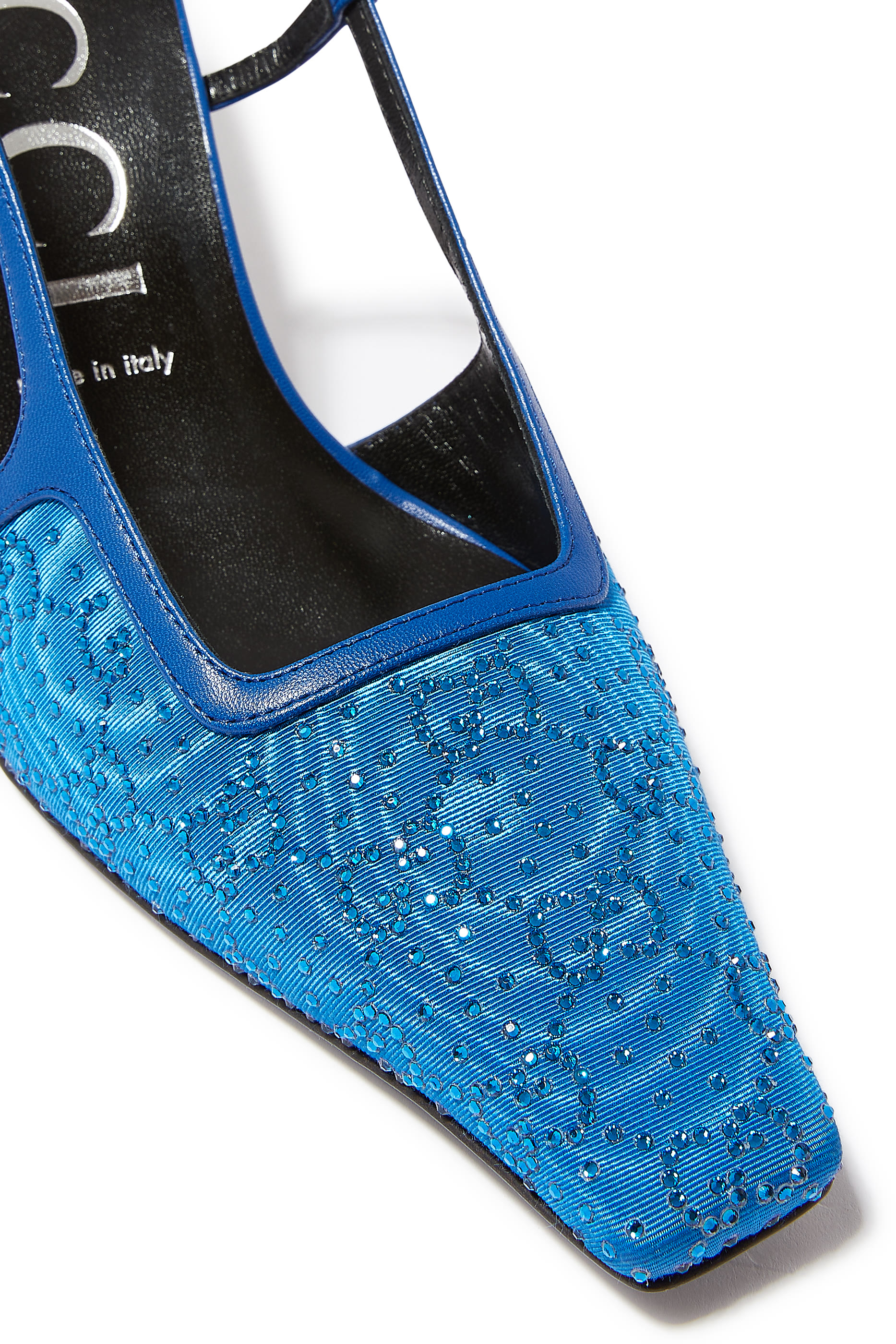 حذاء كلاسيكي بسير خلفي وكعب 75 مم وشعار GG