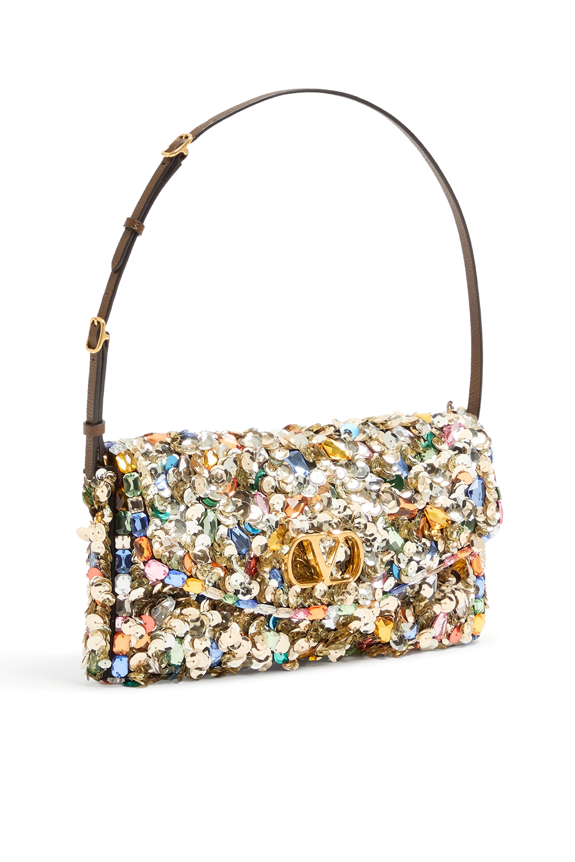 حقيبة كتف ديفين صغيرة مطرزة