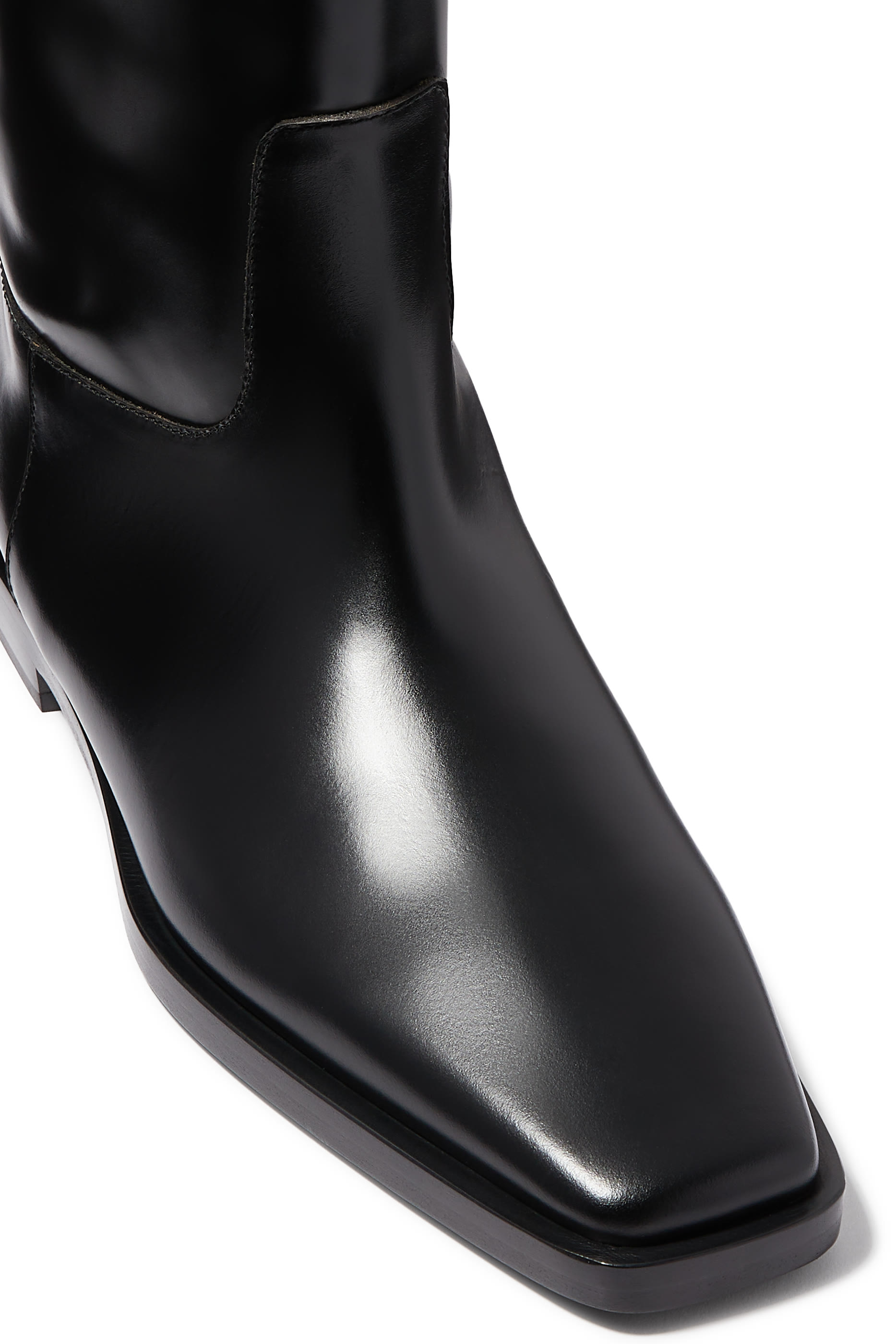 حذاء بوت رايدينغ جلد