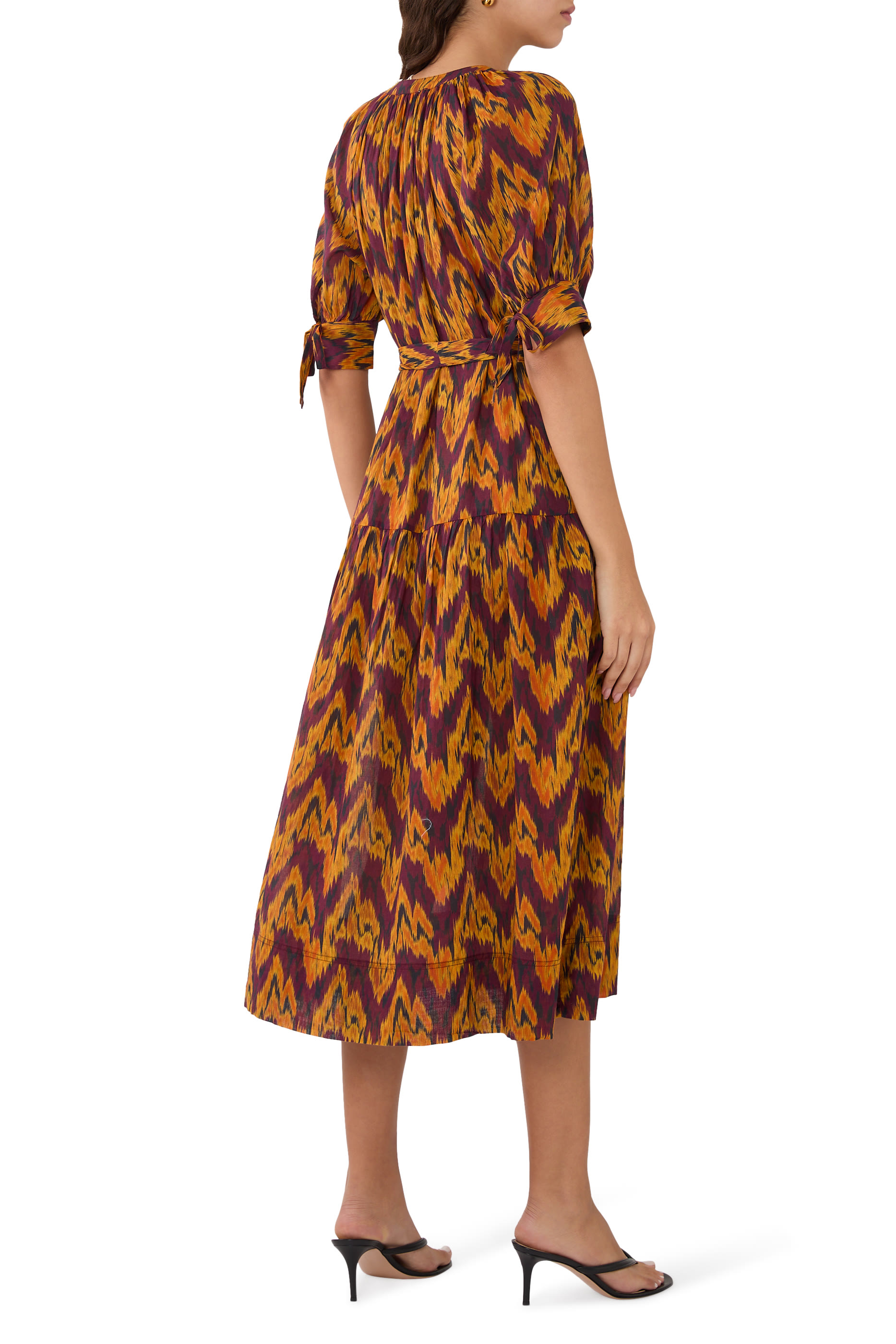 فستان سيلينا بأكمام منفوخة للإرتداء فوق ملابس السباحة