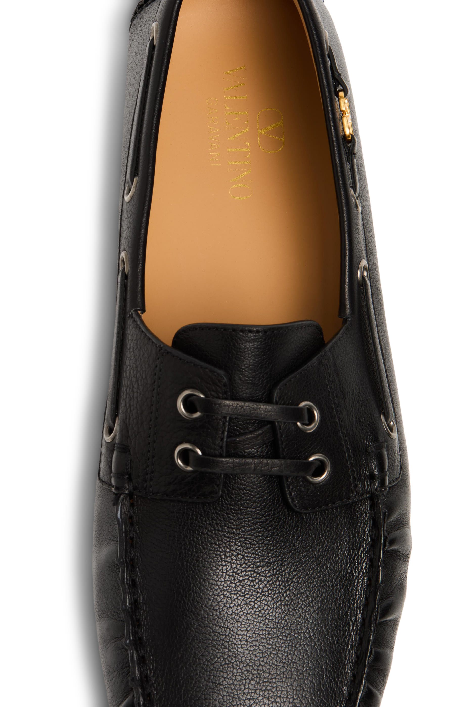 حذاء درايفنج بشعار الماركة جلد عجل