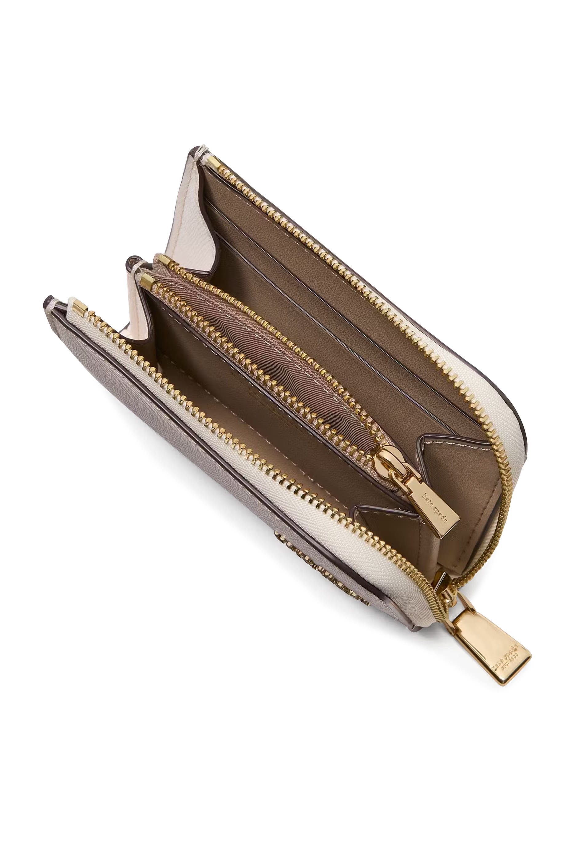 حافظة بطاقات ديفن بتصميم مقسم بألوان وسحاب