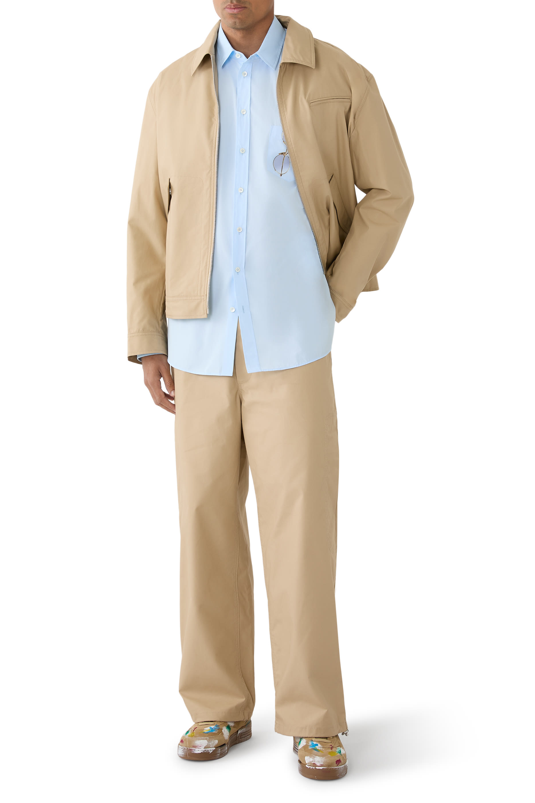 جاكيت قطن بسحاب