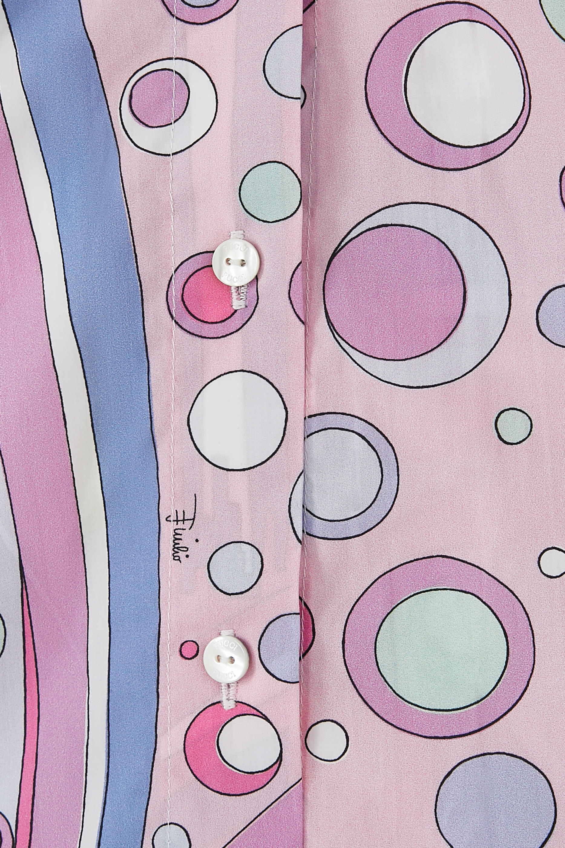 قميص بنقشة تجريدية قطن للأطفال