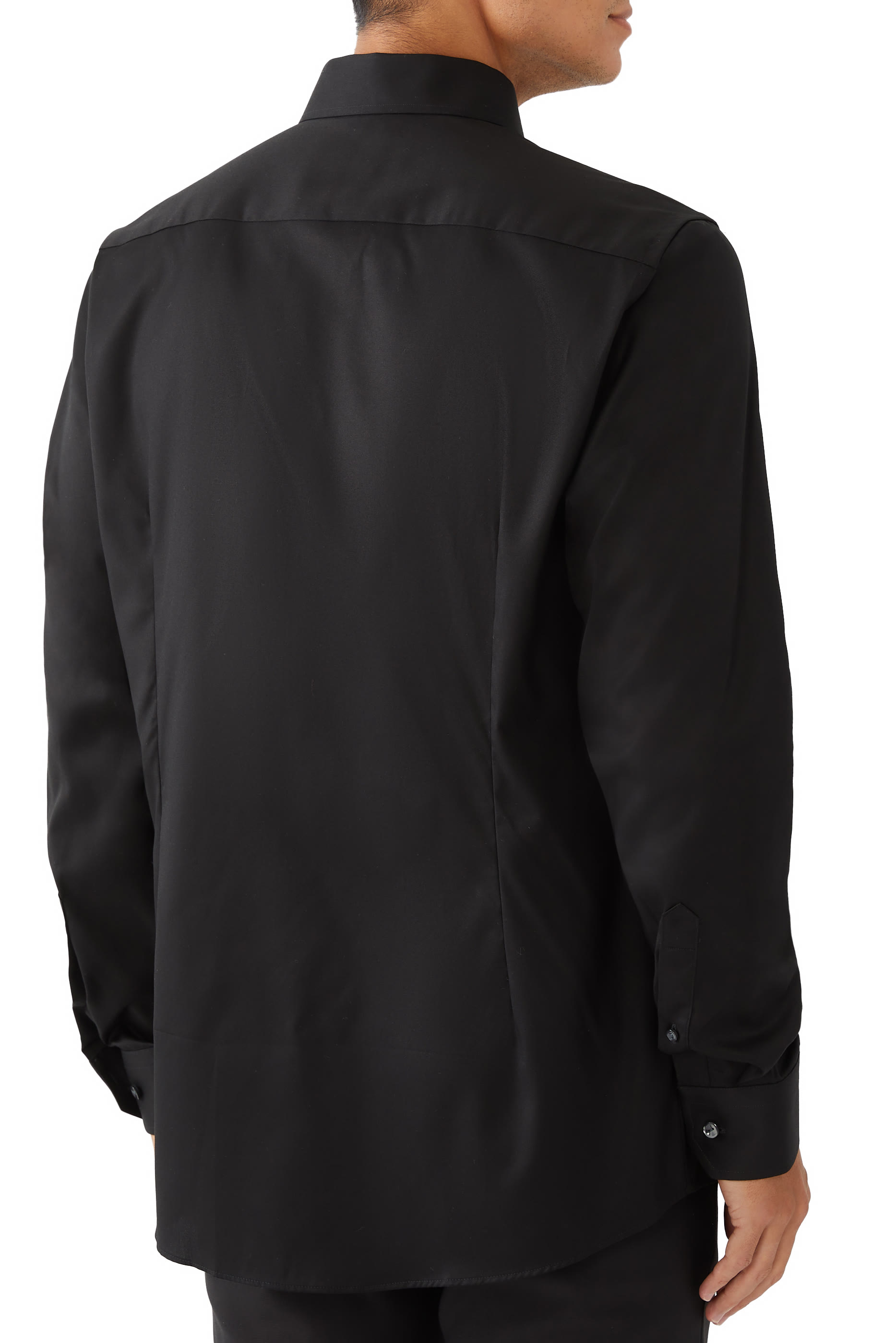 قميص سادة تويل مميز للماركة