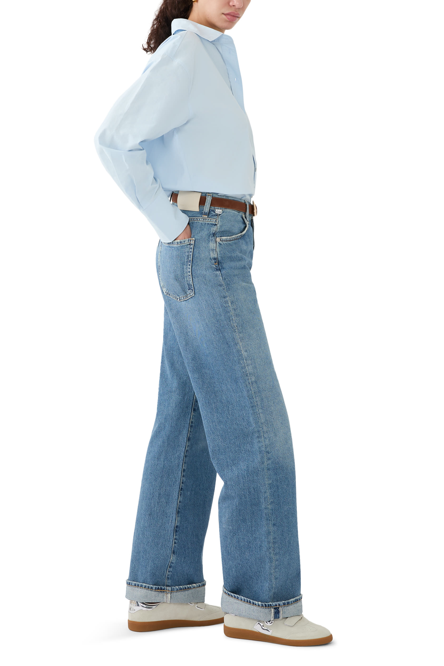 سنيكرز بيث بكاحل منخفض شمواه وجلد عجل