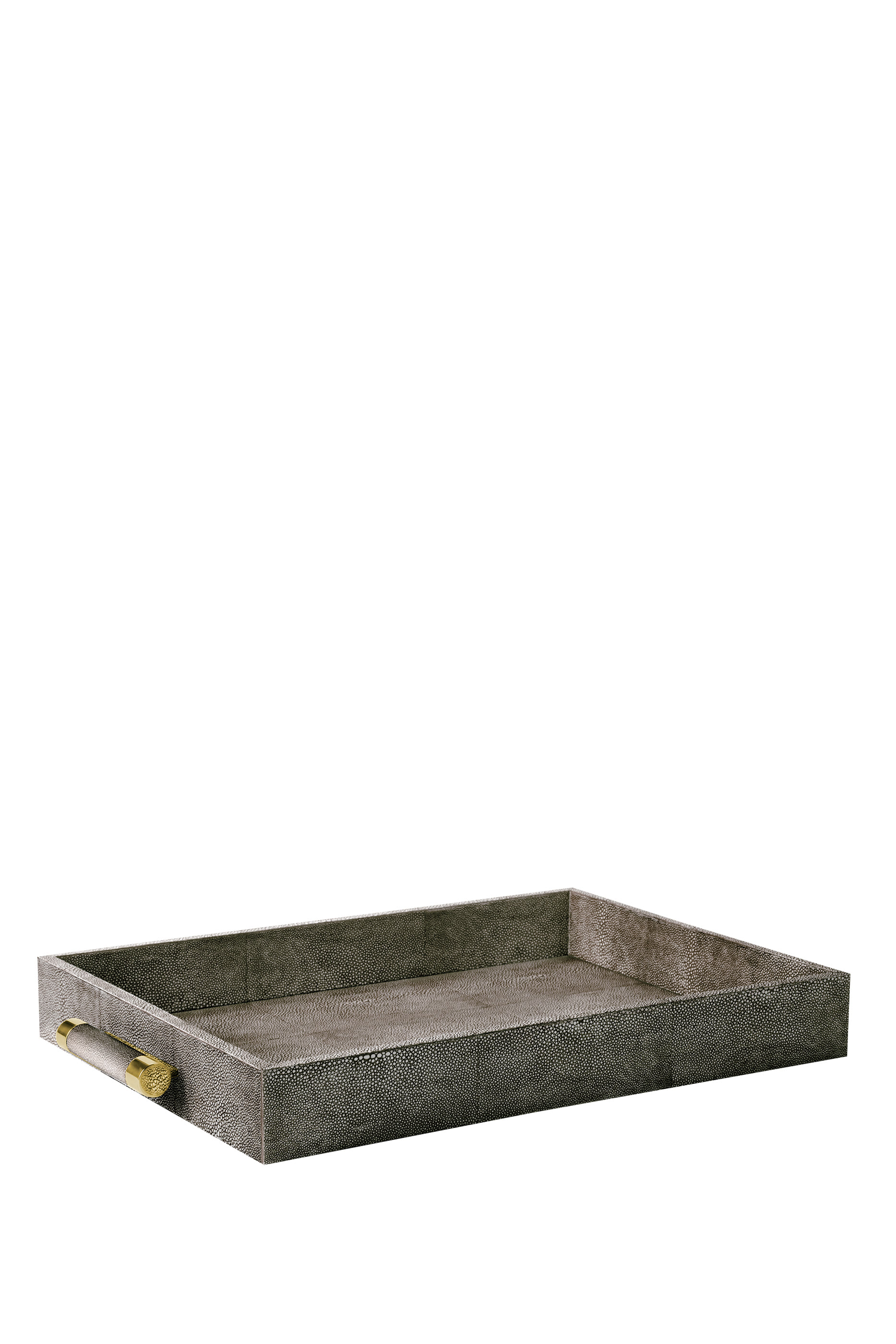 صينية تقديم كلاسيكية جلد بارز الملمس