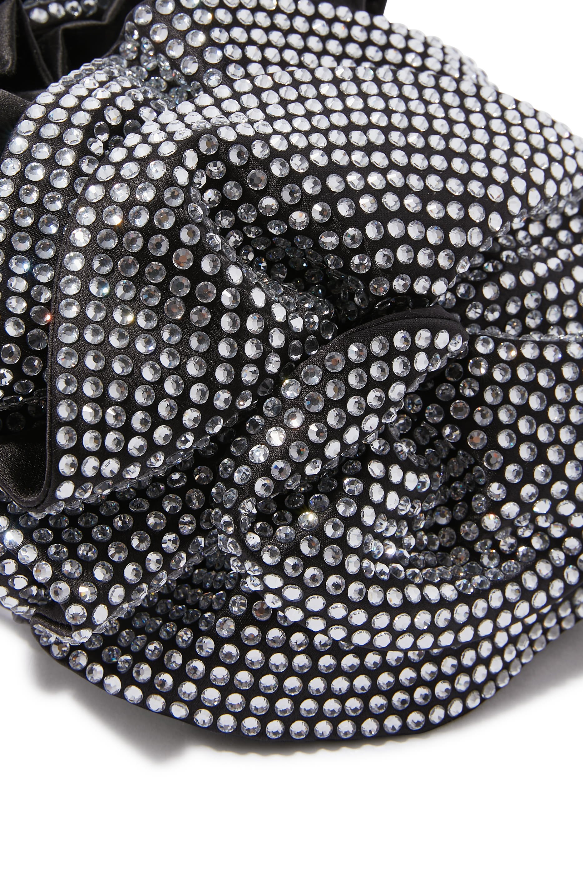 حقيبة كتف مرصعة بالكريستال