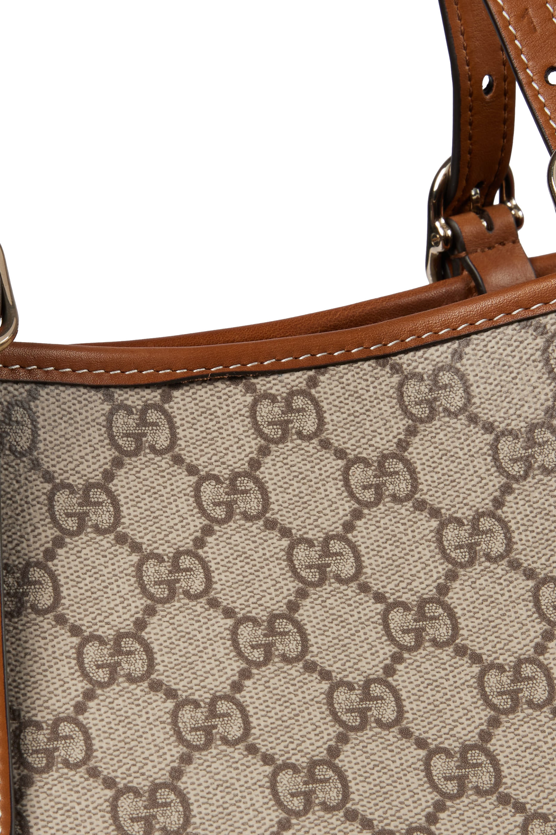 حقيبة يد متوسطة بنقشة حرفي شعار الماركة