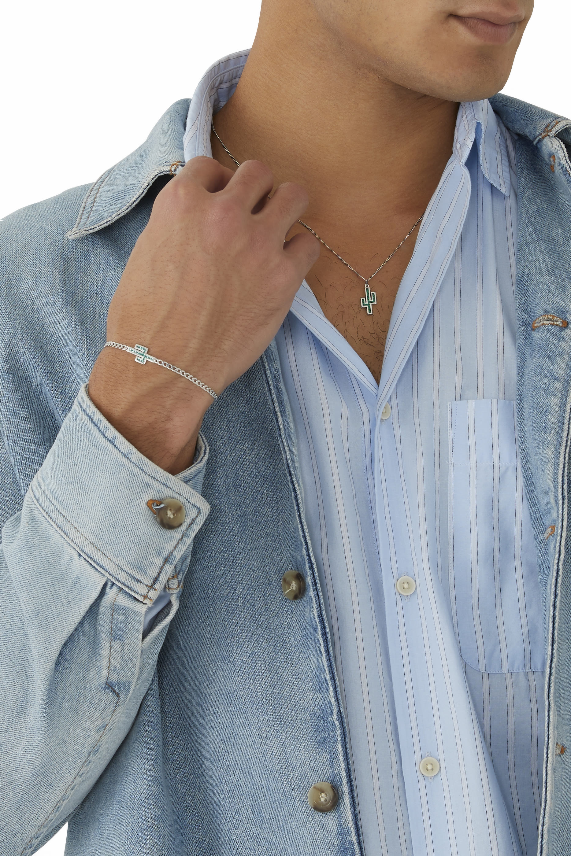 سوار بحلية صبار مرصعة بحجر عقيق