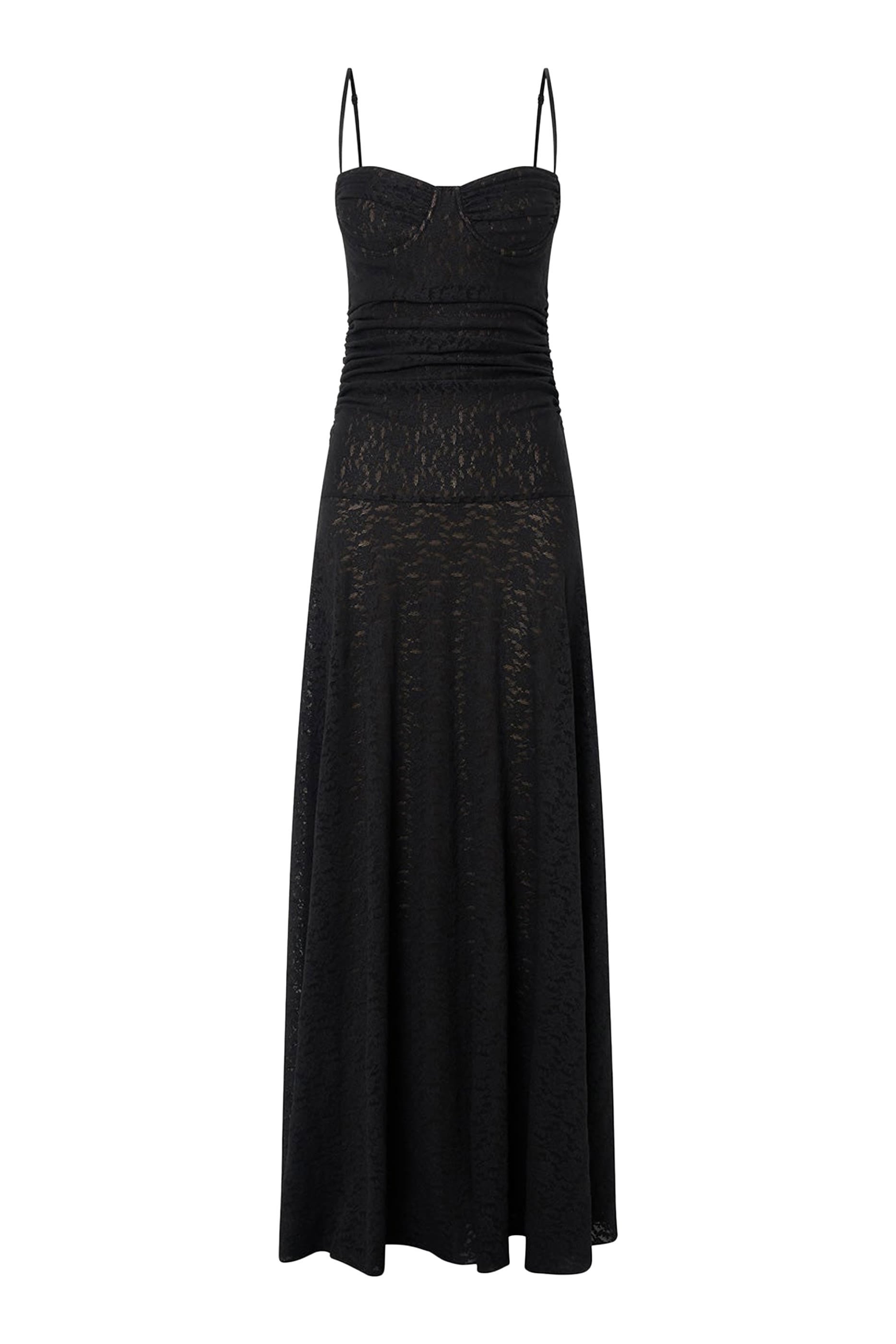 فستان كاميل طويل دانتيل