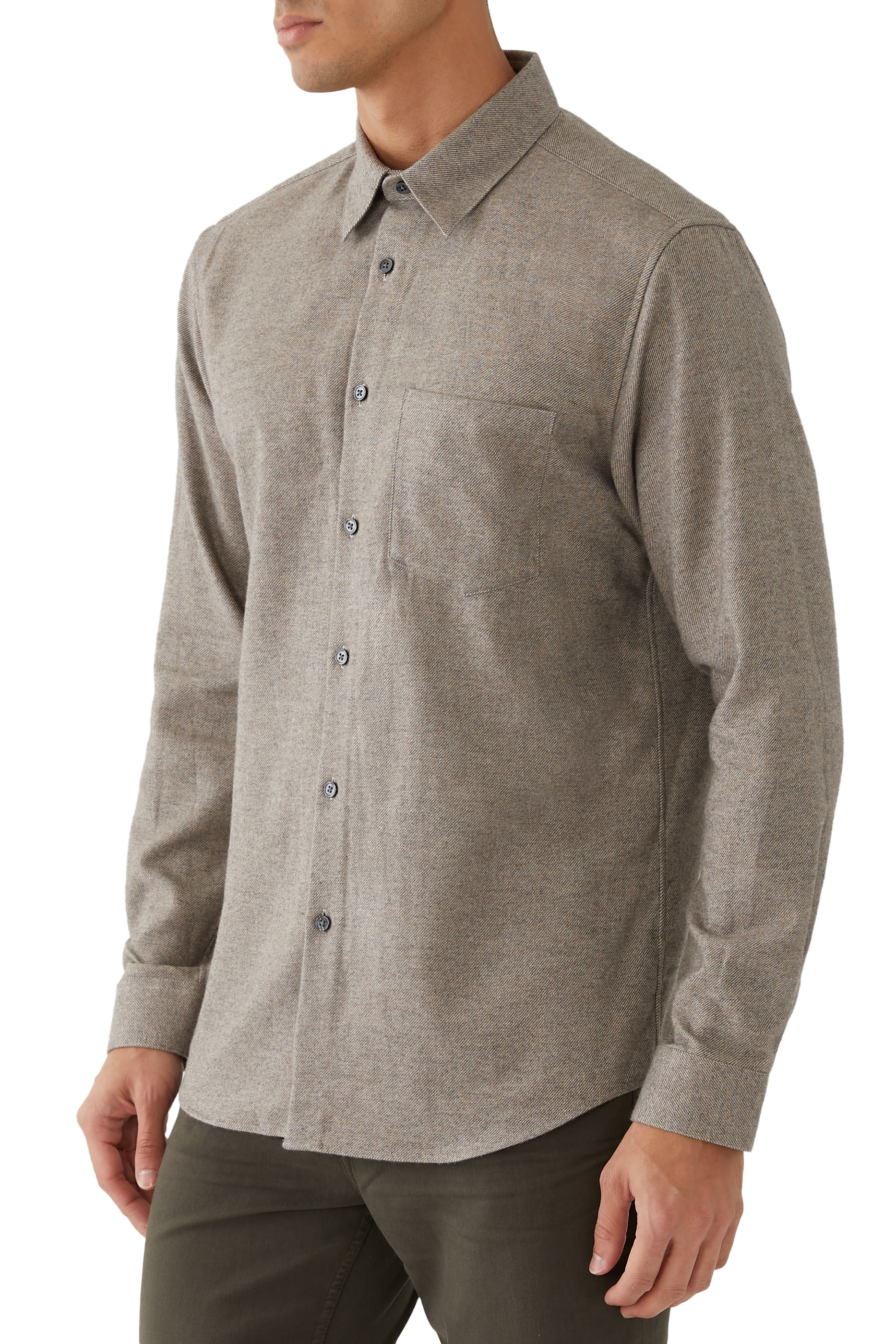 قميص ايرفينج تويل فلانيل بنقشة مربعات