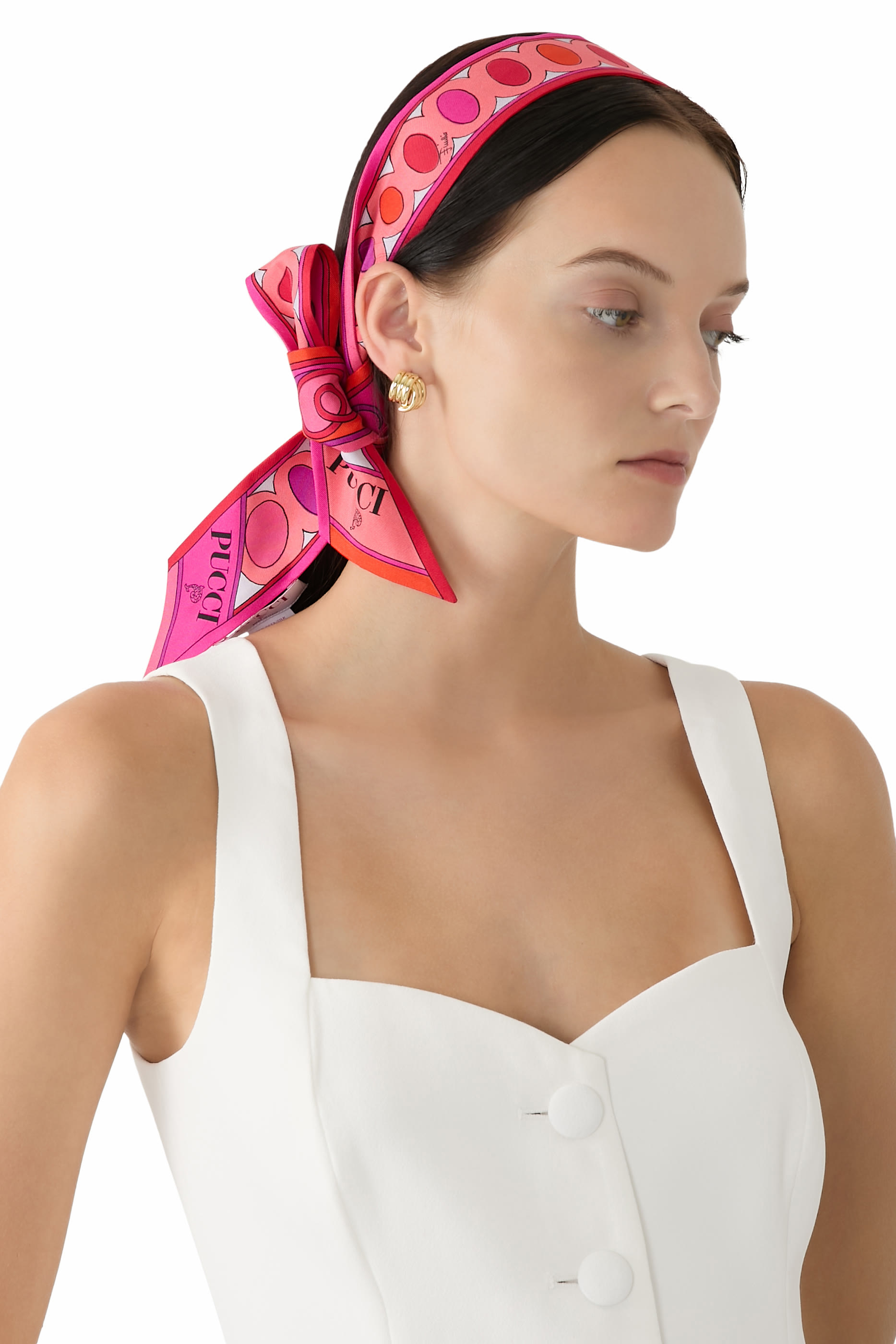 وشاح بطبعات حرير تويل