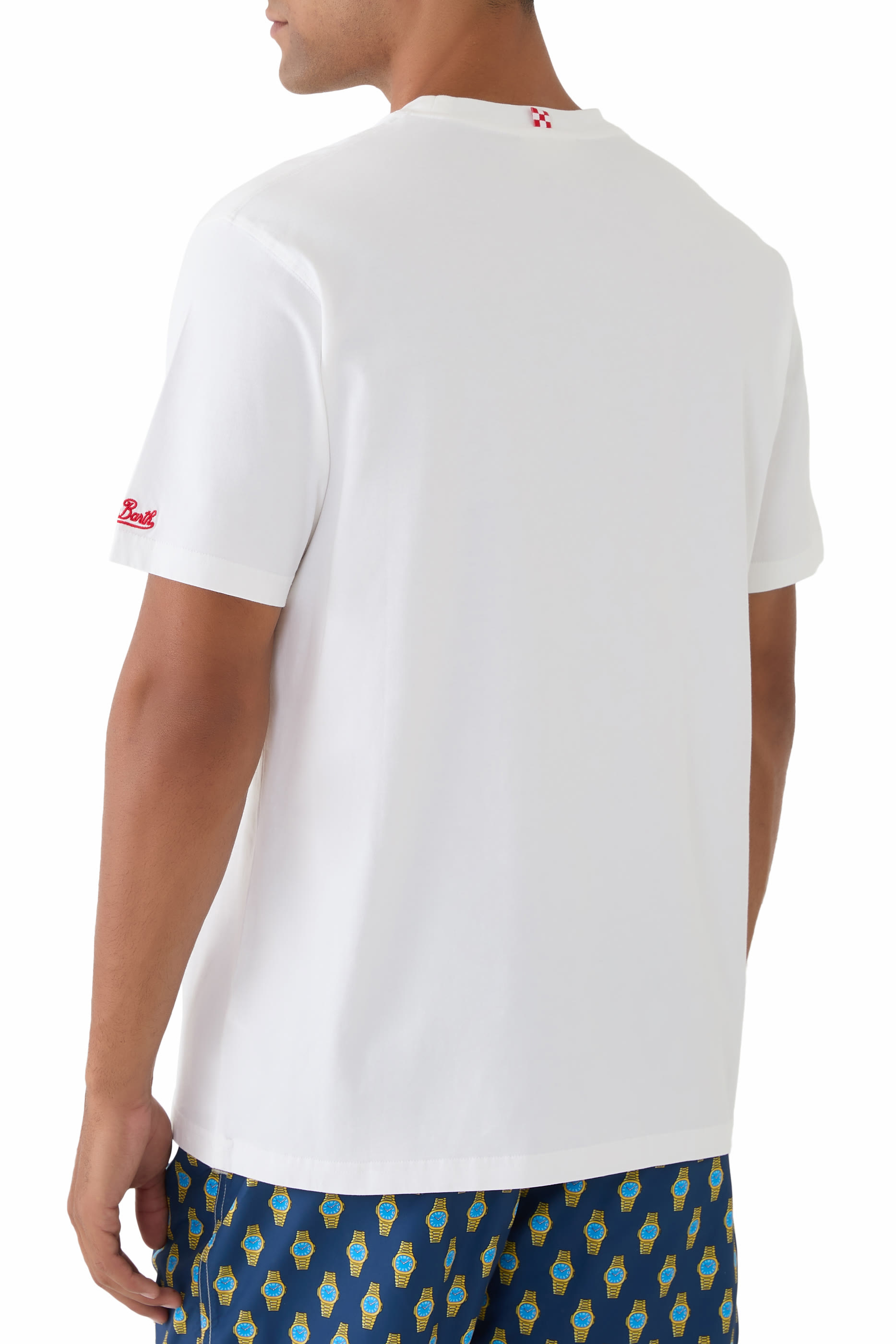 تيشيرت بطبعة ساعة ذهبية