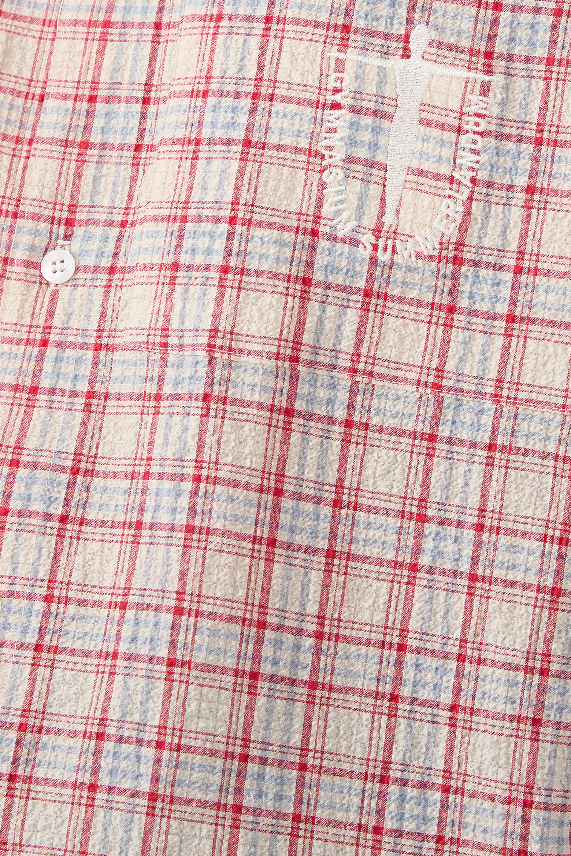 قميص سامرلاندوم قصير بنقشة مربعات