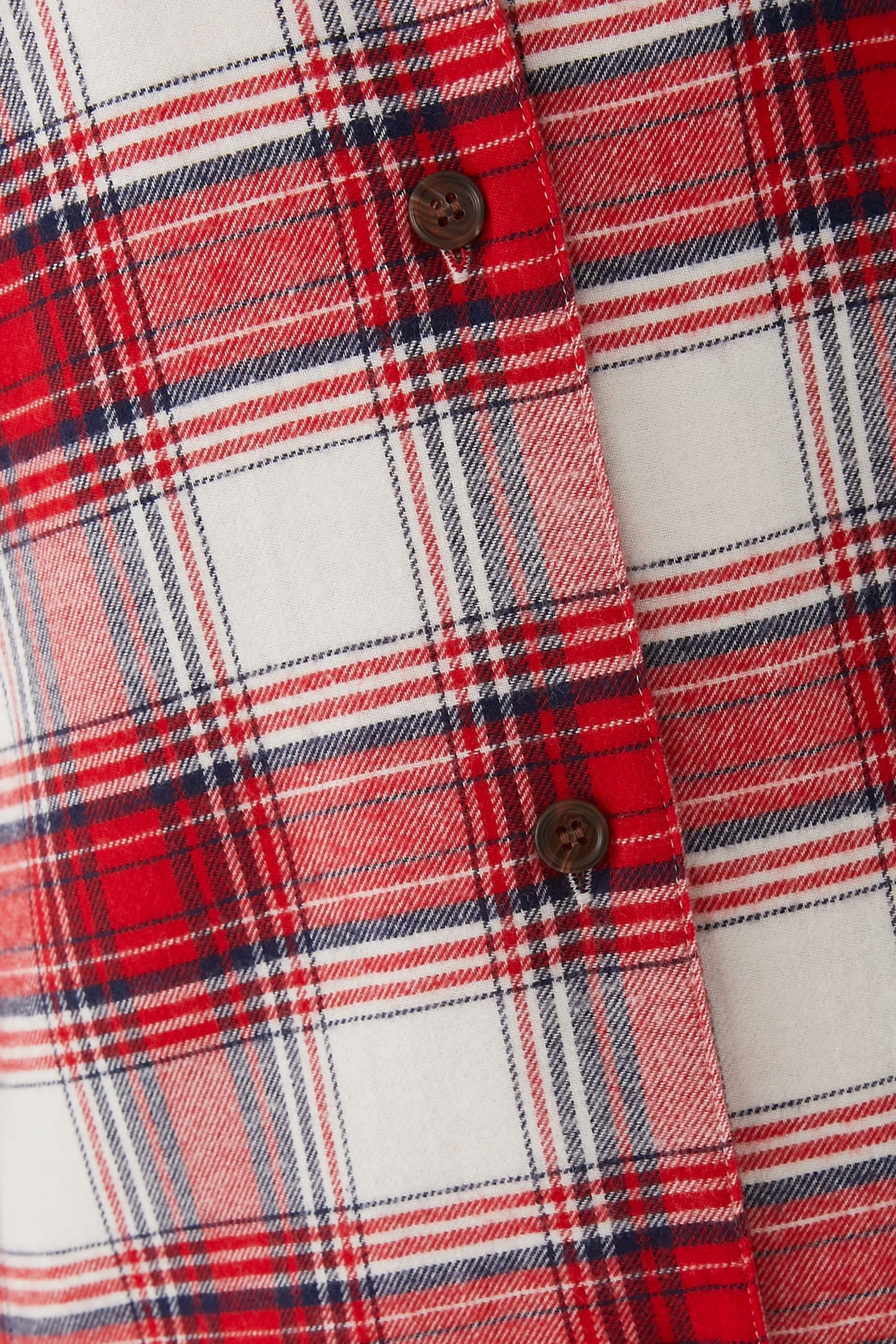 طقم بيجامة بأكمام طويلة فلانيل