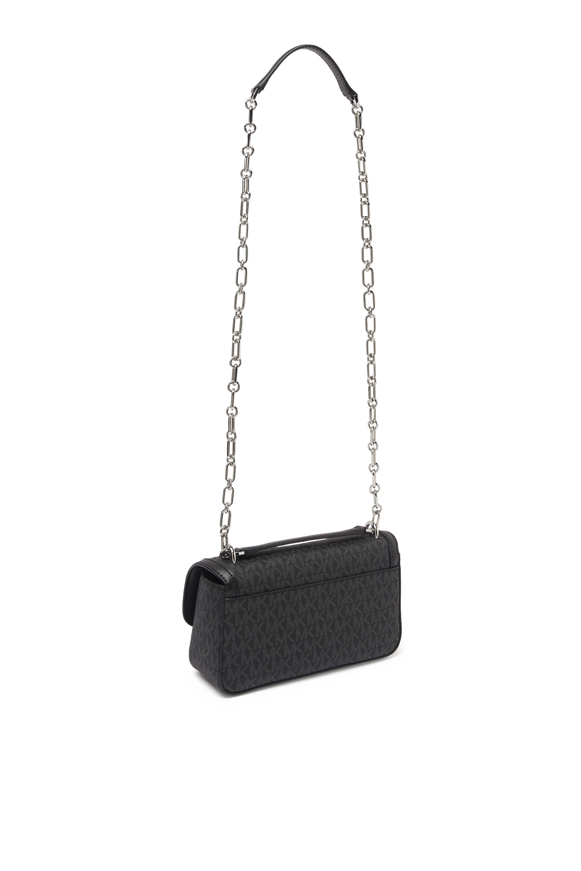 حقيبة جيت سيت كروس منسوجة كبيرة بشعار الماركة