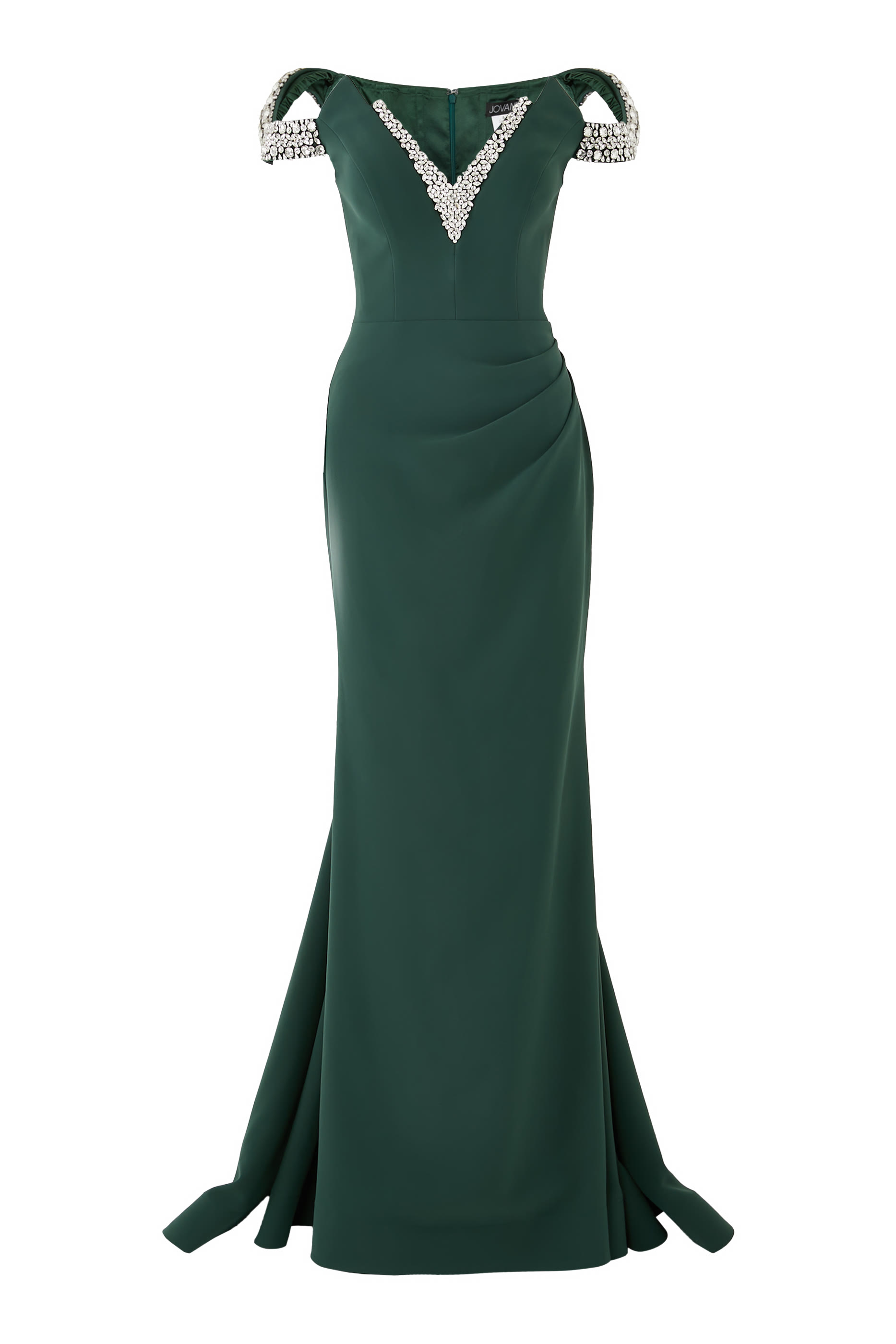 فستان سهرة إليجانت بأكتاف متساقطة